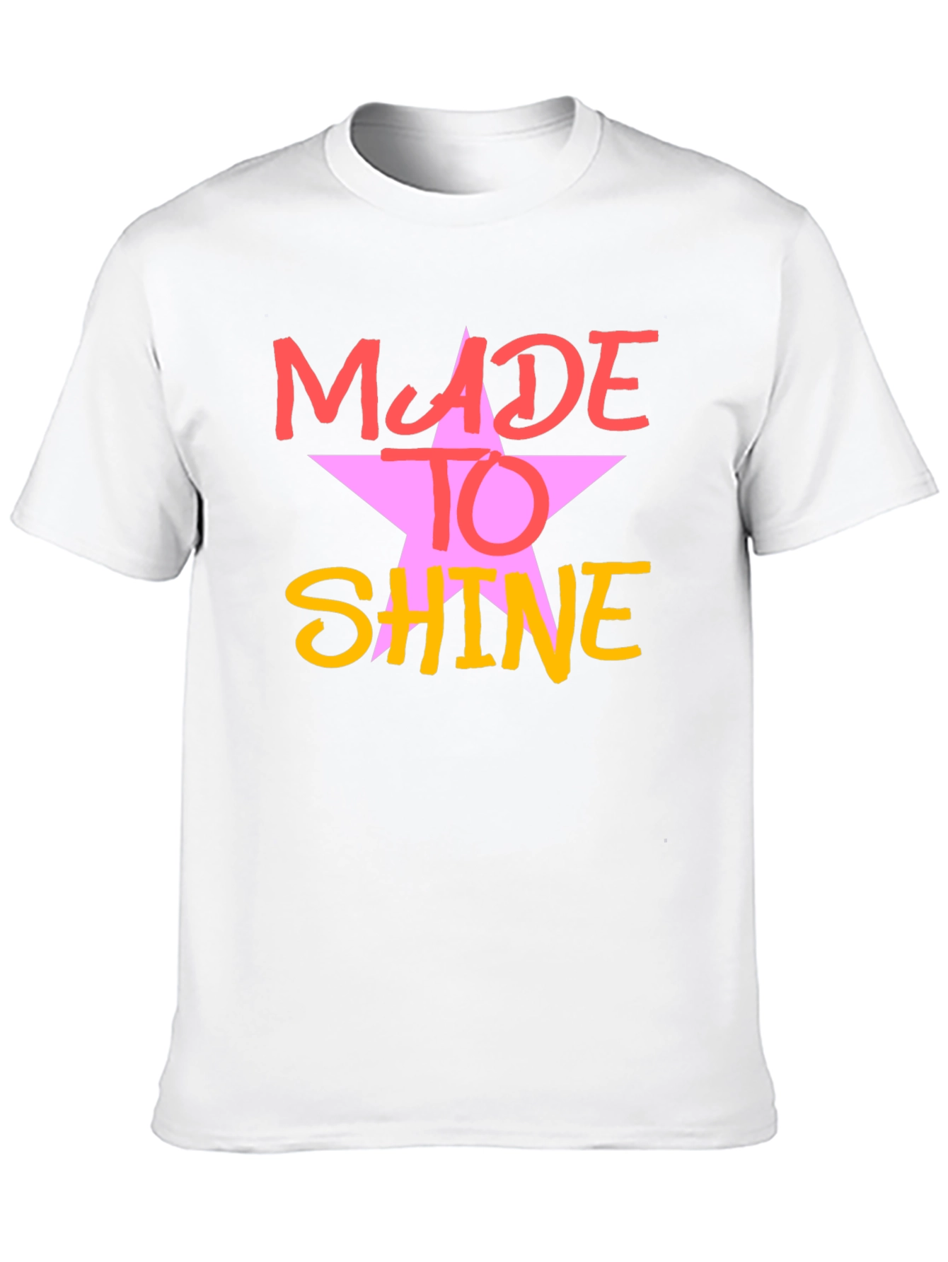 Made To Shine Black Graphic Tee