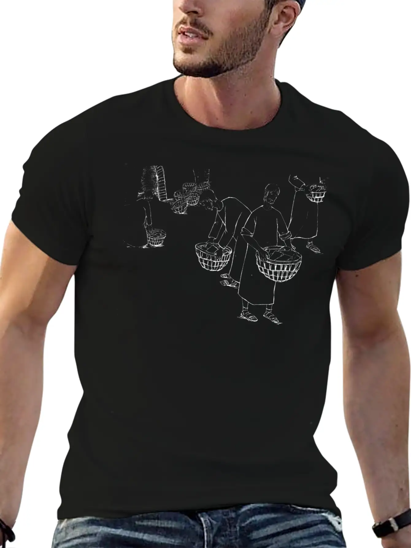 08 Genesis 11:19 02 Classic Crew Neck Graphic Tee – Everyday Minimal Look