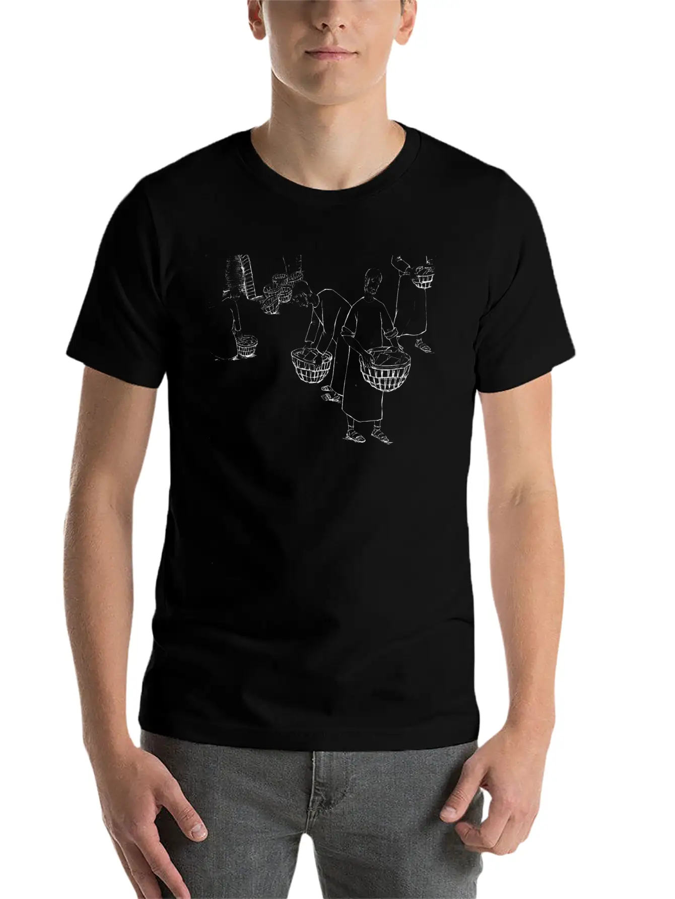 08 Genesis 11:19 02 Classic Crew Neck Graphic Tee – Everyday Minimal Look