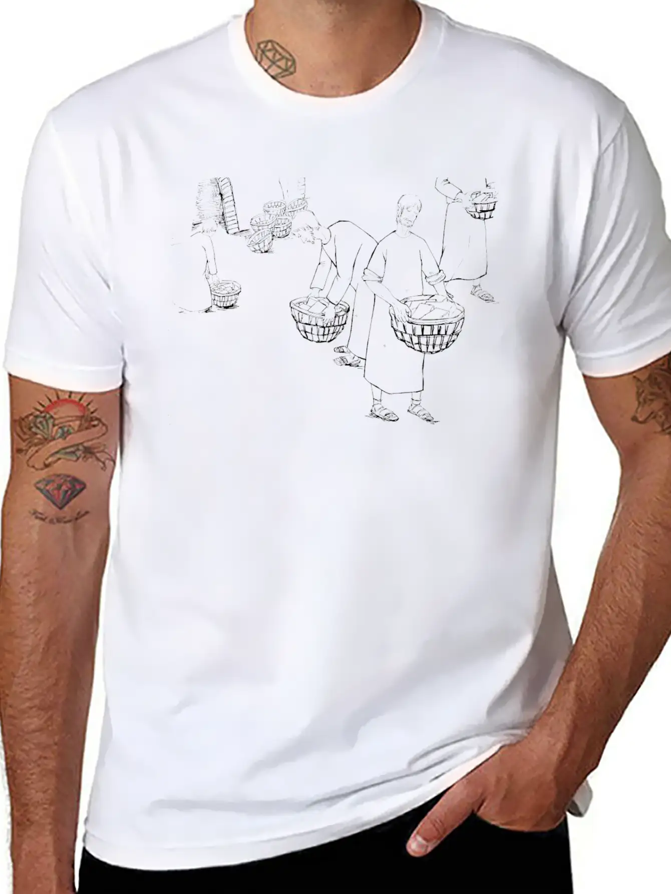 08 Genesis 11:19 02 Classic Crew Neck Graphic Tee – Everyday Minimal Look