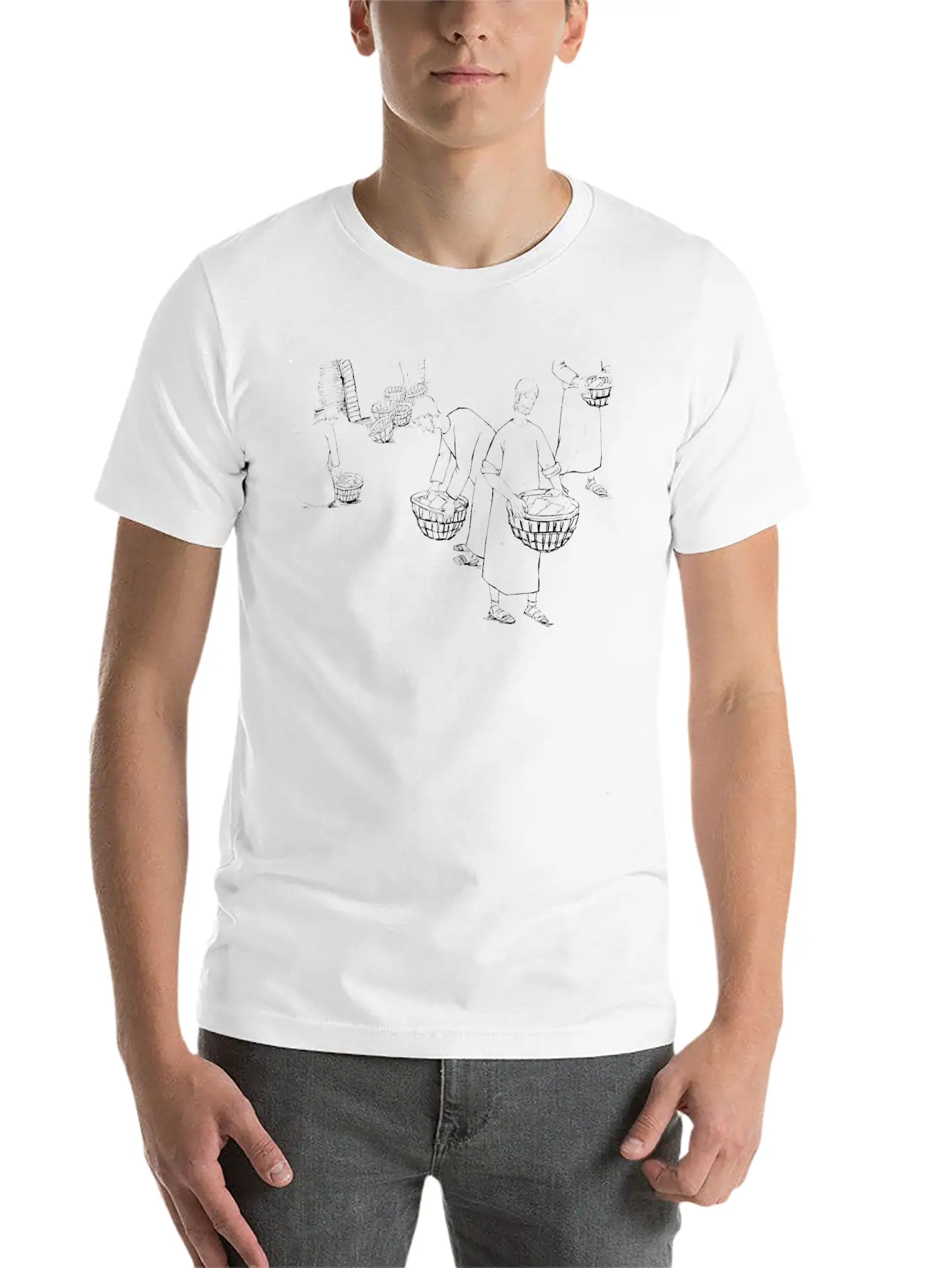 08 Genesis 11:19 02 Classic Crew Neck Graphic Tee – Everyday Minimal Look