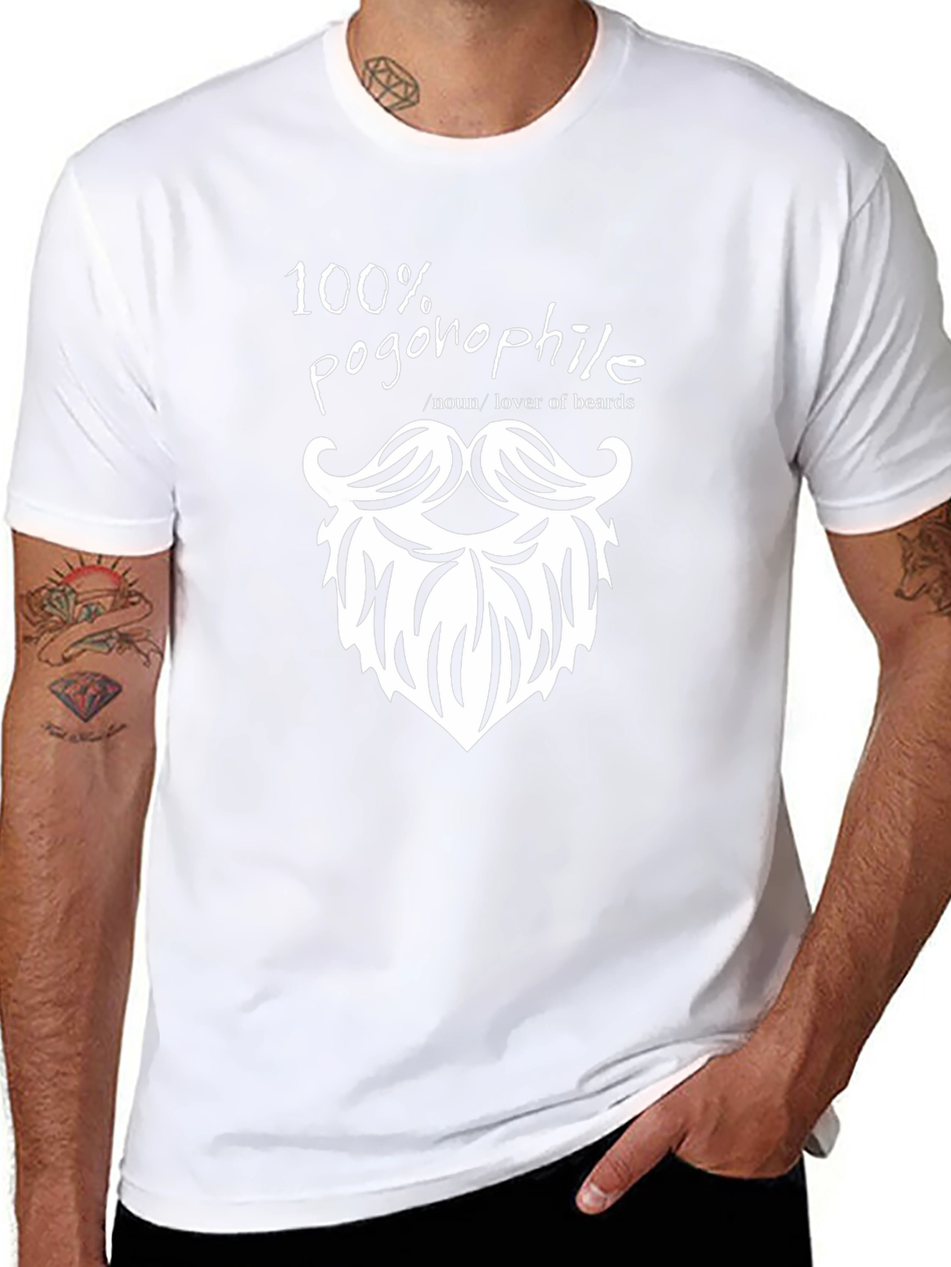 100% Pogophile T-Shirt - Lover of Beards Tee