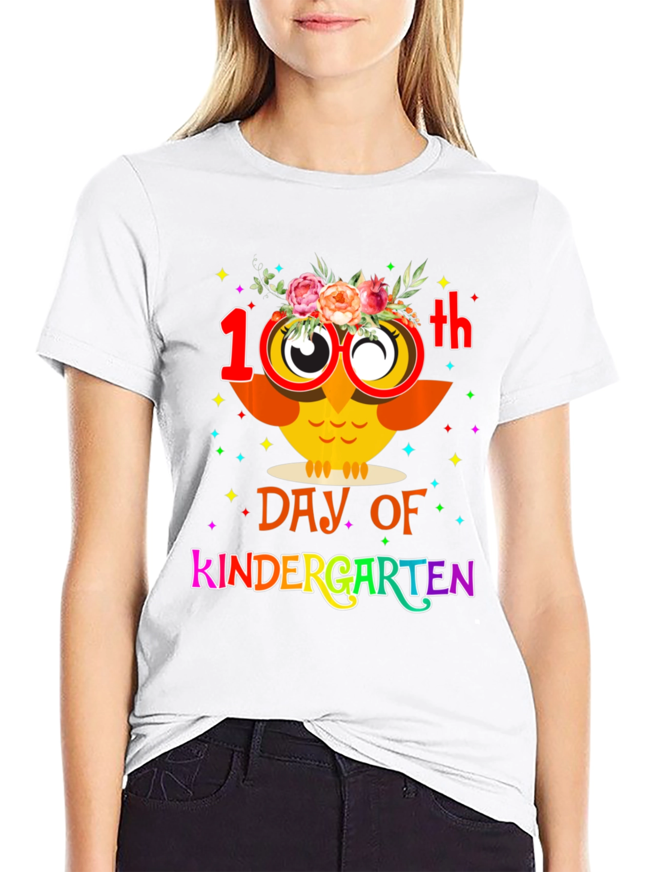 100th Day of Kindergarten Owl T-Shirt