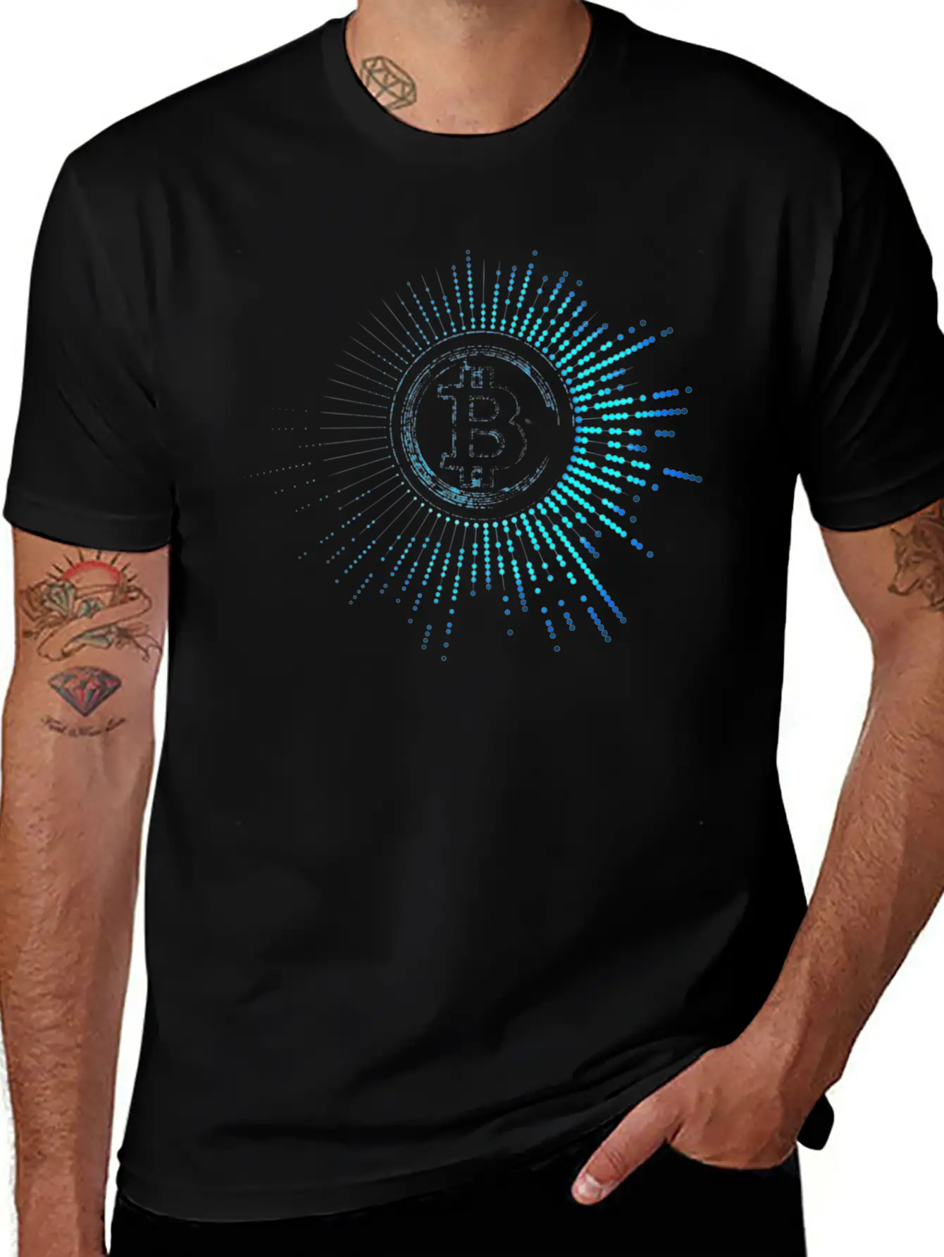 1 Bitcoin Classic Crew Neck Graphic Tee – Everyday Minimal Look