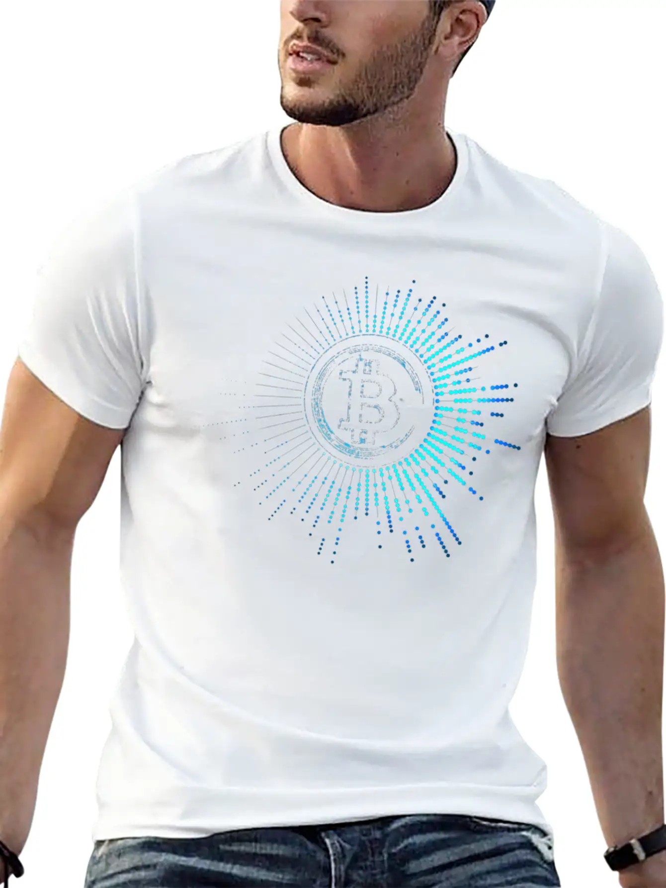 1 Bitcoin Classic Crew Neck Graphic Tee – Everyday Minimal Look