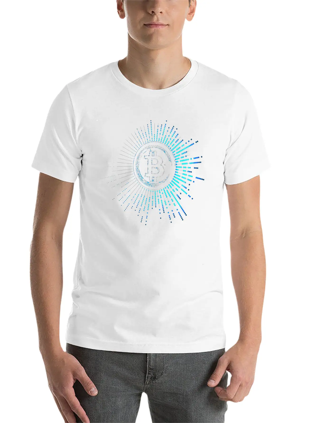 1 Bitcoin Classic Crew Neck Graphic Tee – Everyday Minimal Look