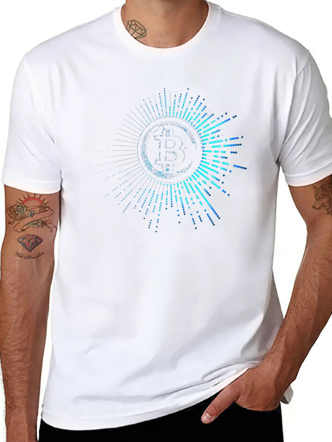1 Bitcoin Classic Crew Neck Graphic Tee – Everyday Minimal Look