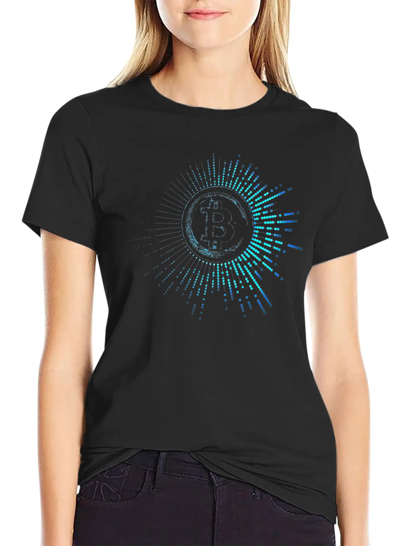 1 Bitcoin Classic Crew Neck Graphic Tee – Everyday Minimal Look