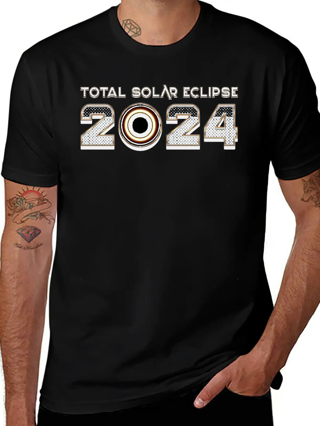 2024 Total Solar Eclipse - Science Essential Cotton Tee For Daily Outfits – Unisex Style