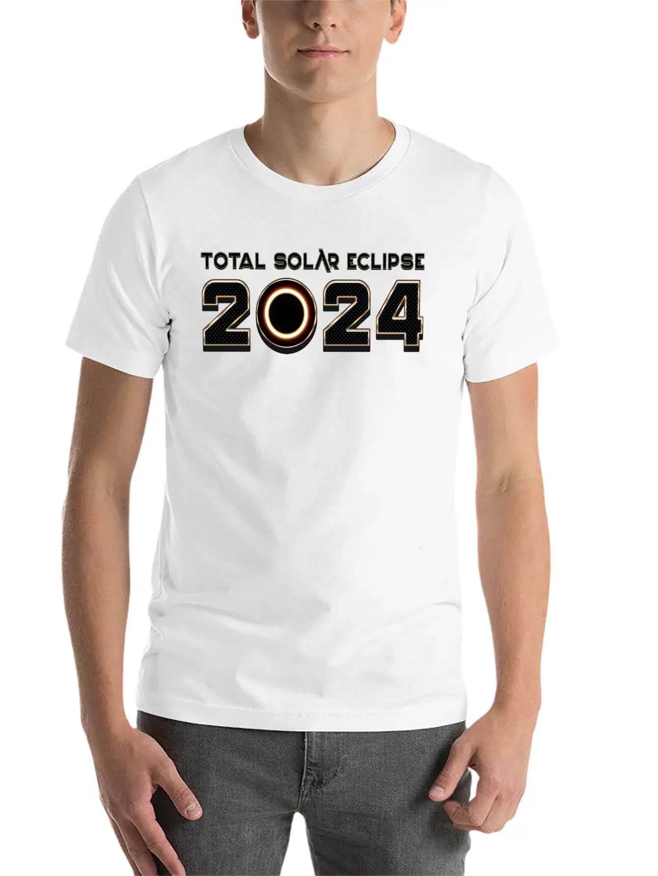 2024 Total Solar Eclipse - Science Essential Cotton Tee For Daily Outfits – Unisex Style