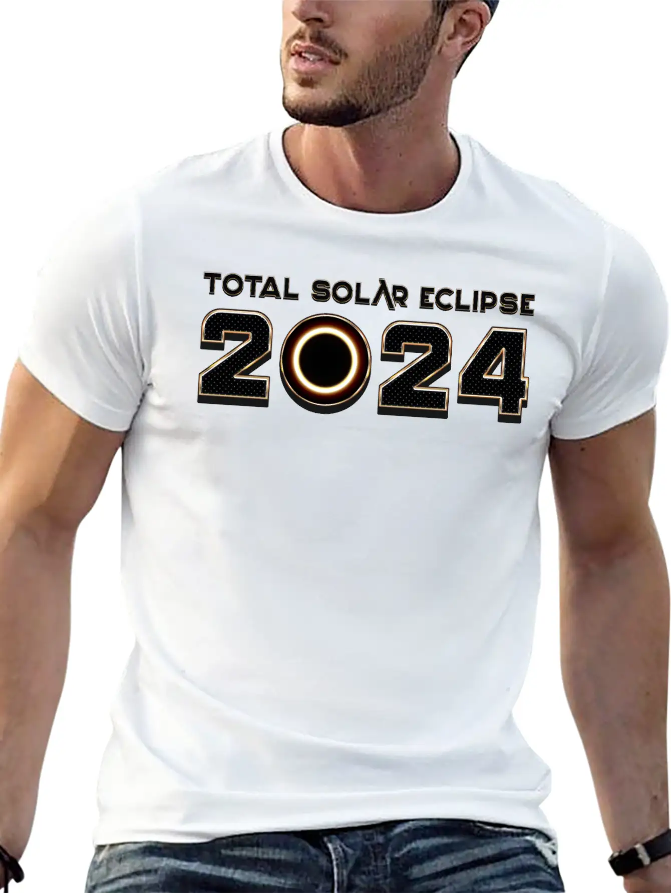 2024 Total Solar Eclipse - Science Essential Cotton Tee For Daily Outfits – Unisex Style