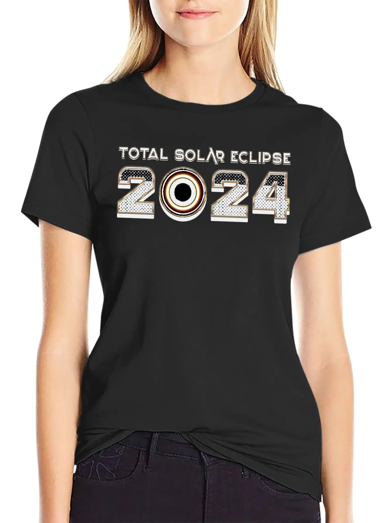 2024 Total Solar Eclipse - Science Essential Cotton Tee For Daily Outfits – Unisex Style