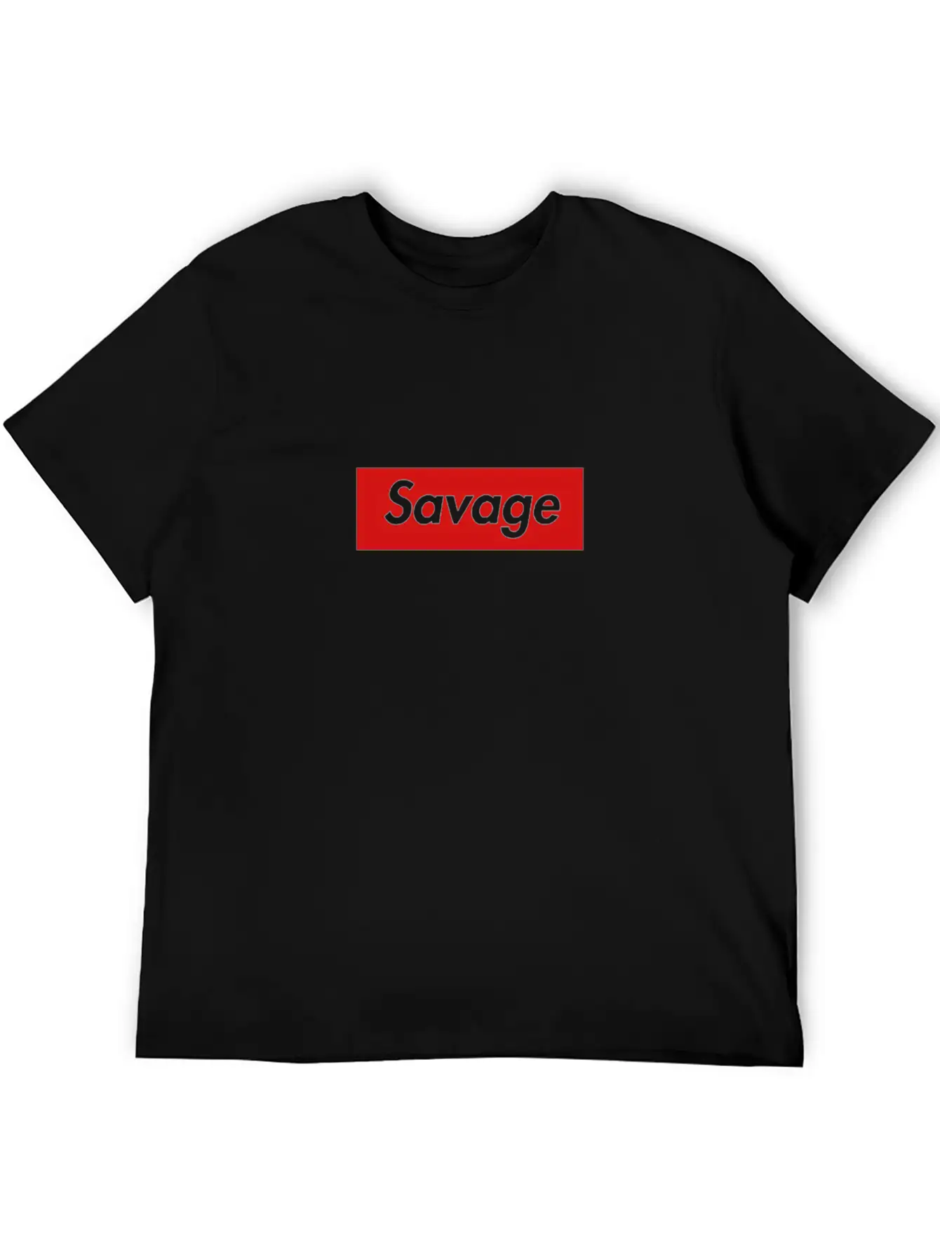 21 Savage Box Logo Classic Crew Neck Graphic Tee – Everyday Minimal Look