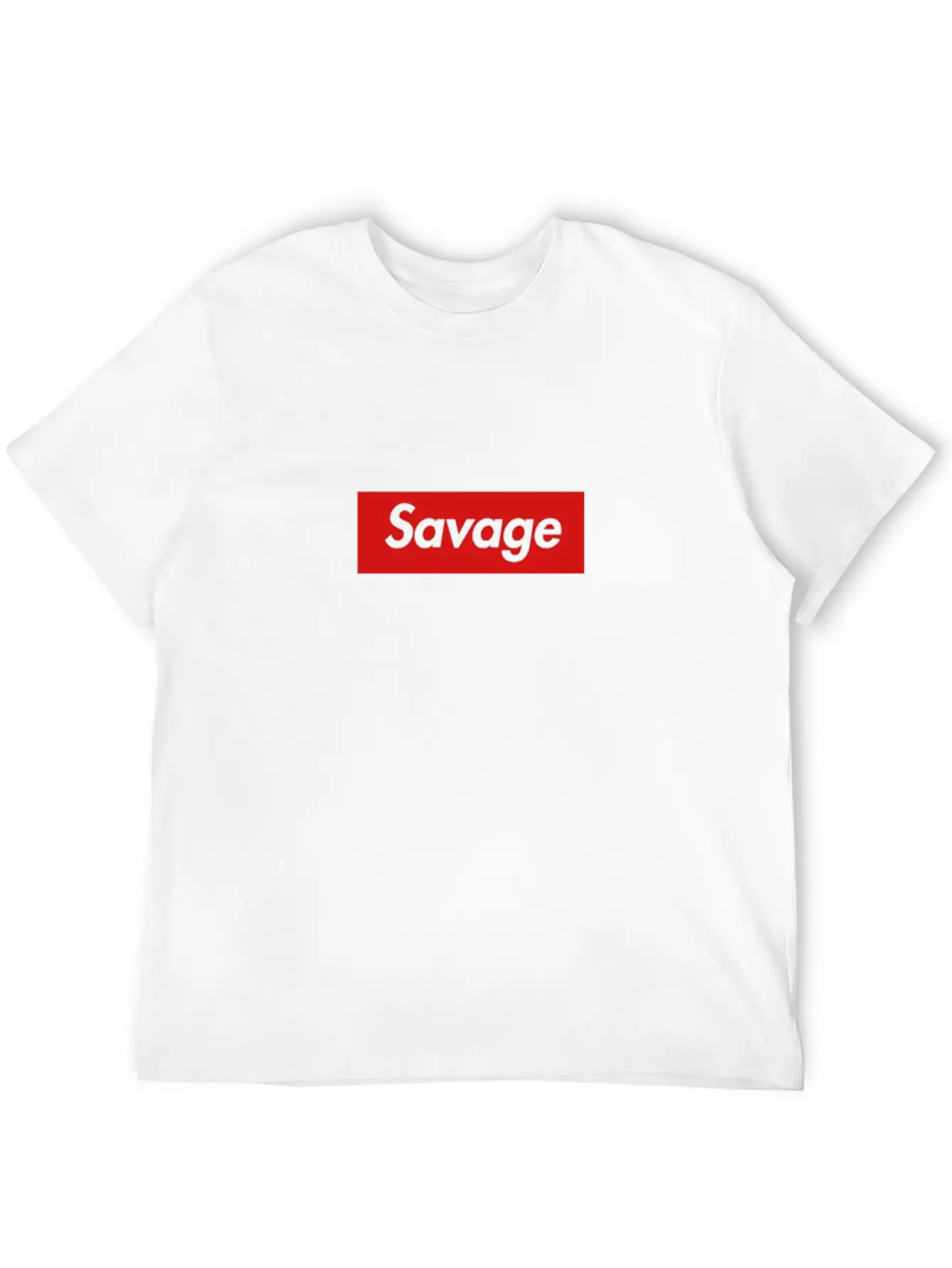 21 Savage Box Logo Classic Crew Neck Graphic Tee – Everyday Minimal Look