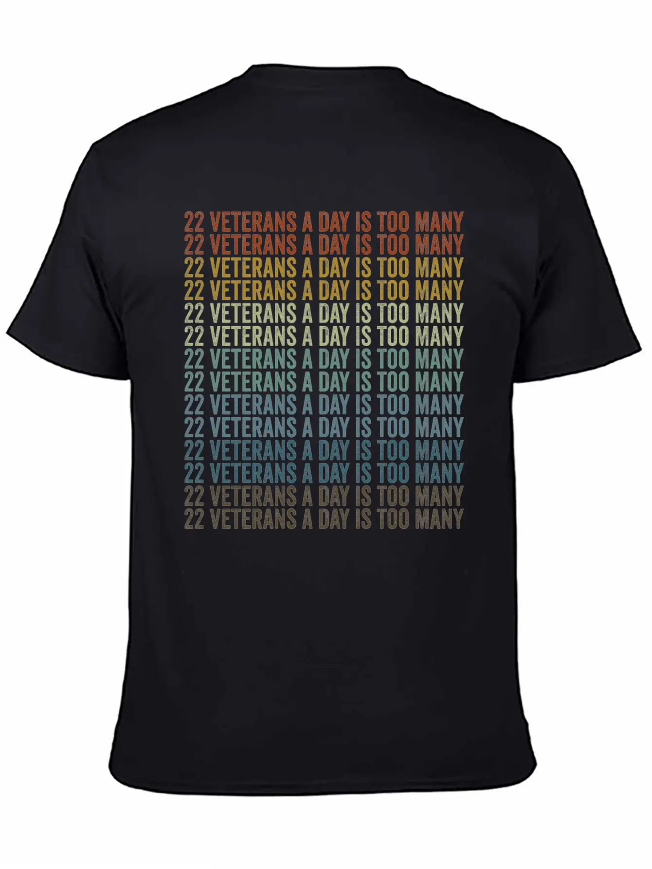 22 Veterans A Day Is Too Many Veterans Day Essential Cotton Tee For Daily Outfits – Unisex Style
