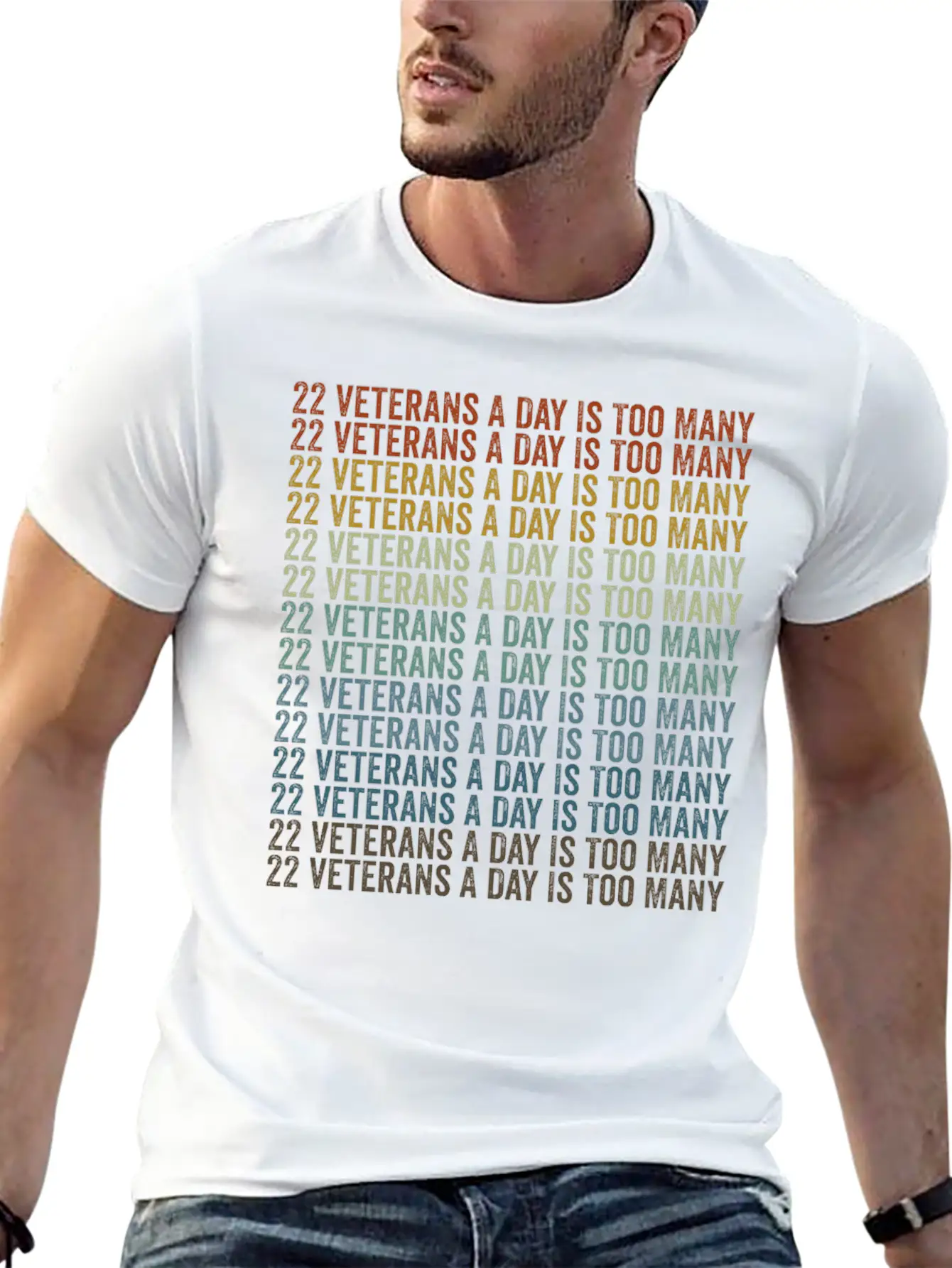 22 Veterans A Day Is Too Many Veterans Day Essential Cotton Tee For Daily Outfits – Unisex Style