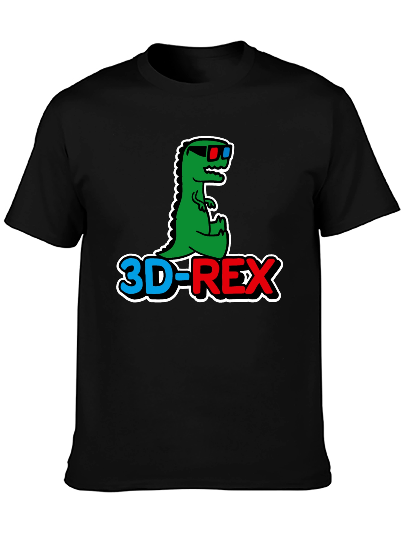 3D-REX Graphic T-Shirt - Trendy Dinosaur Tee