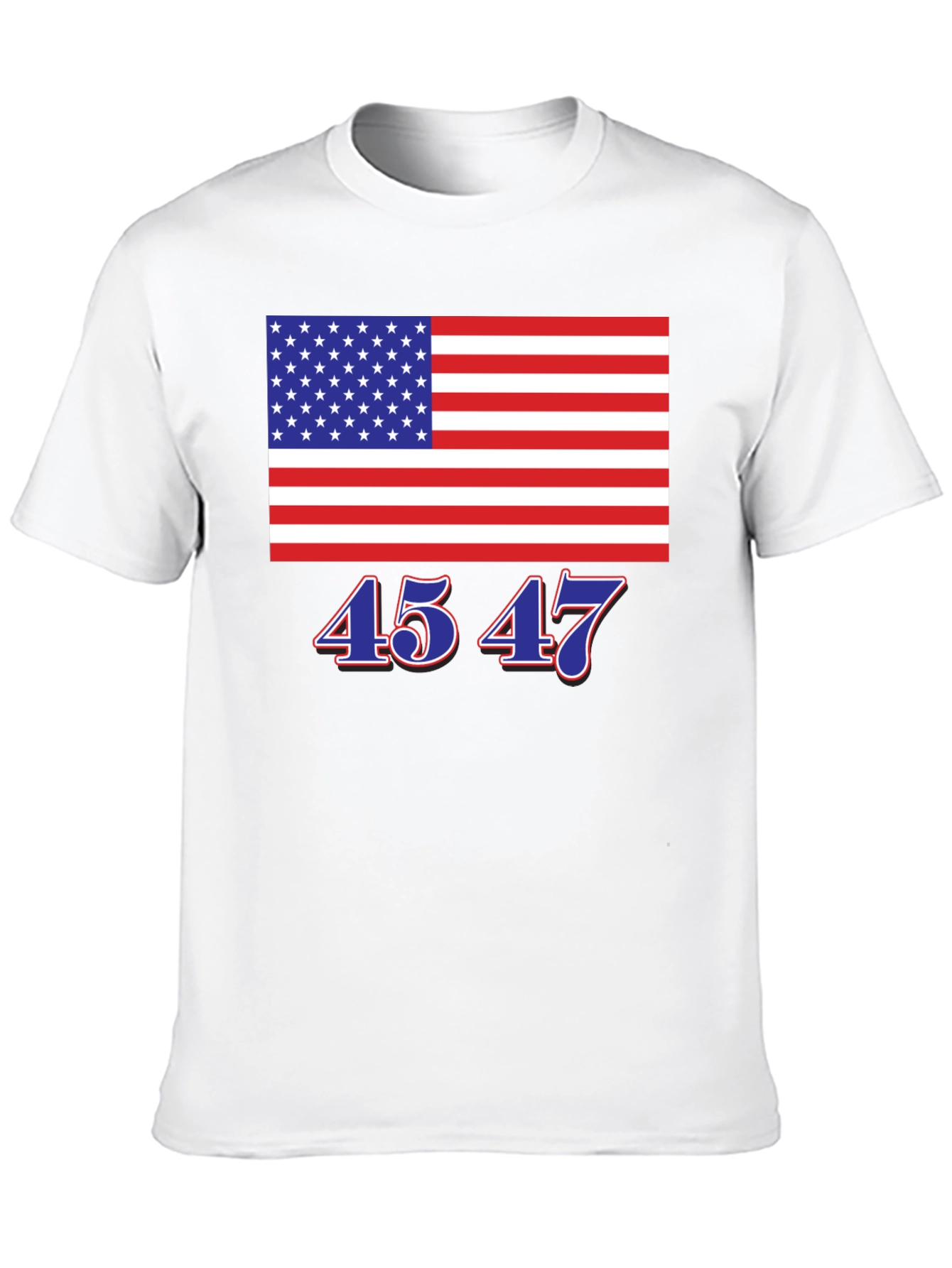 45 47 American Flag Tee