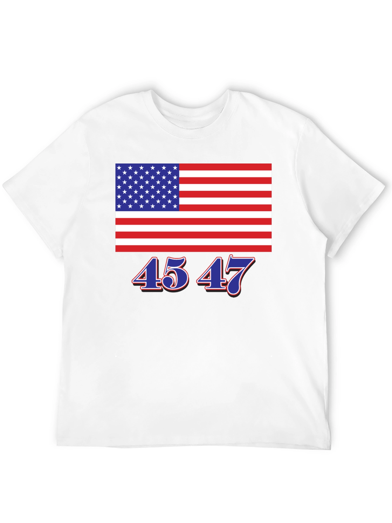 45 47 American Flag Tee
