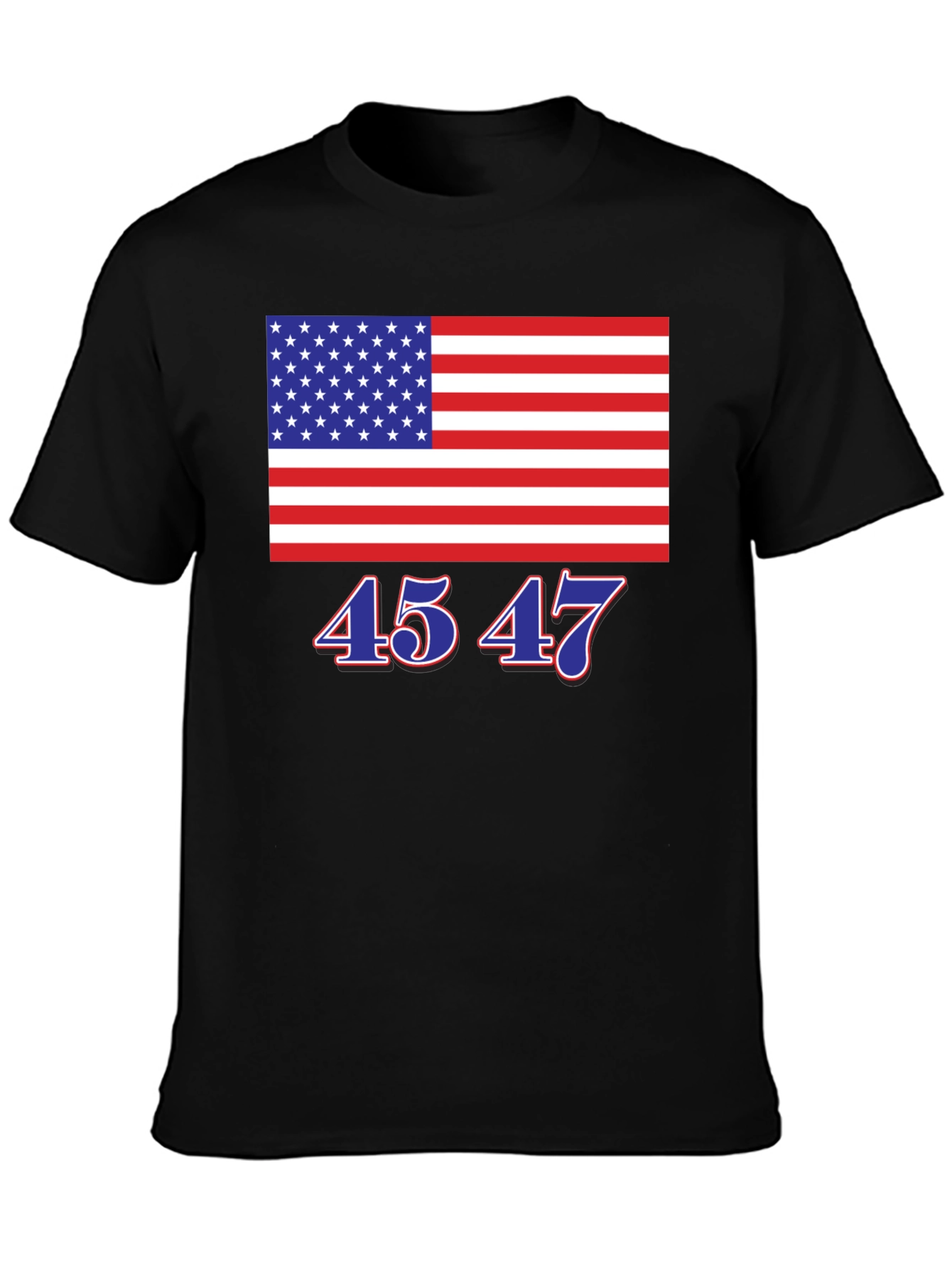 45 47 American Flag Tee
