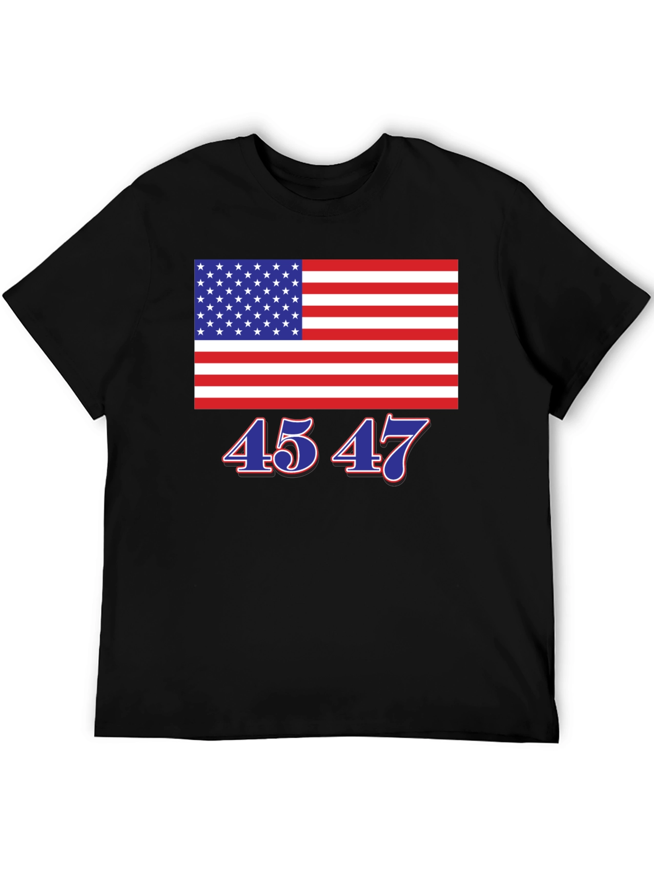 45 47 American Flag Tee