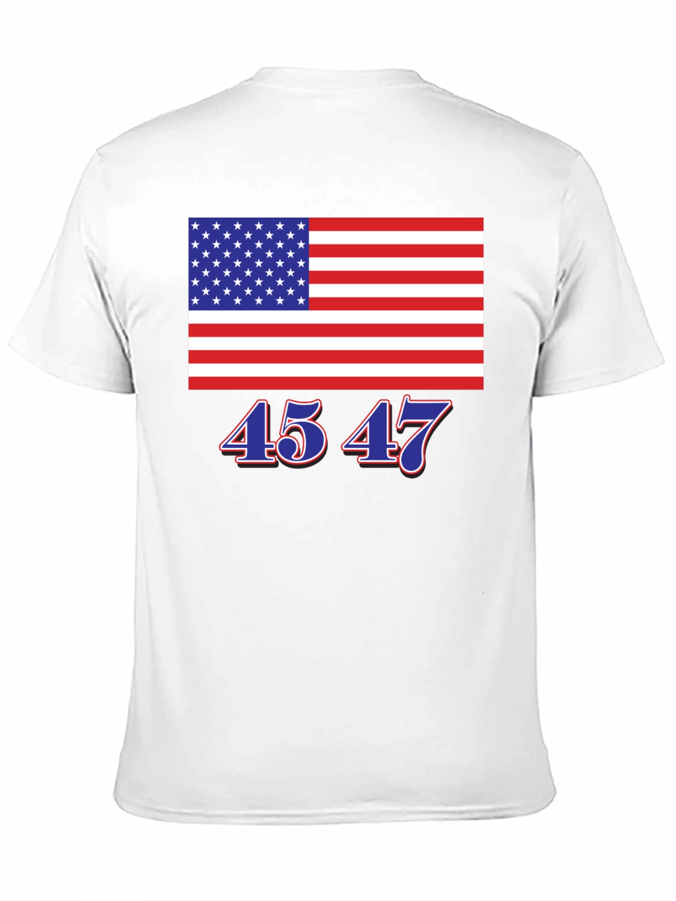 45 47 American Flag Tee