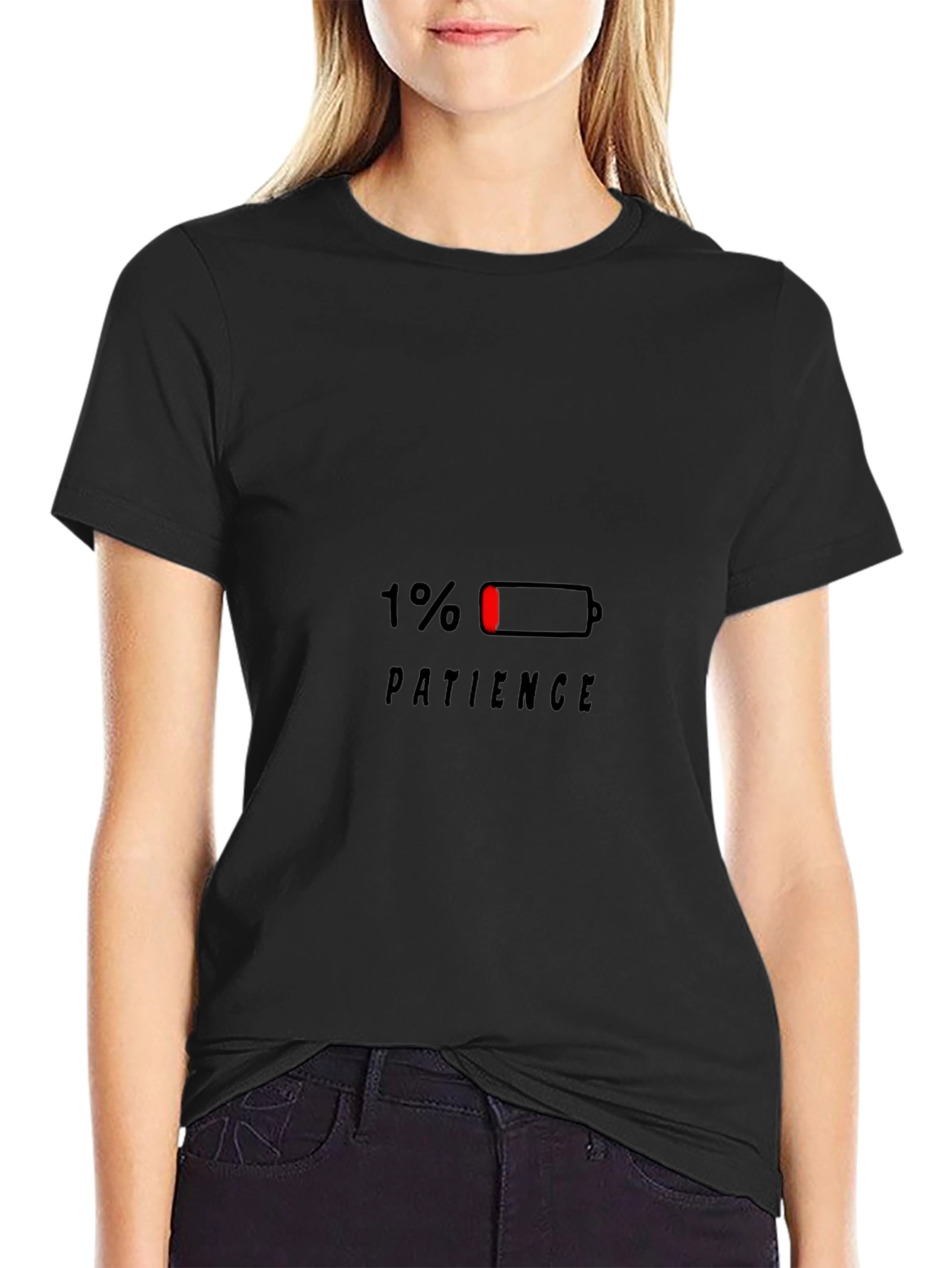 1% Patience Funny Graphic T-Shirt
