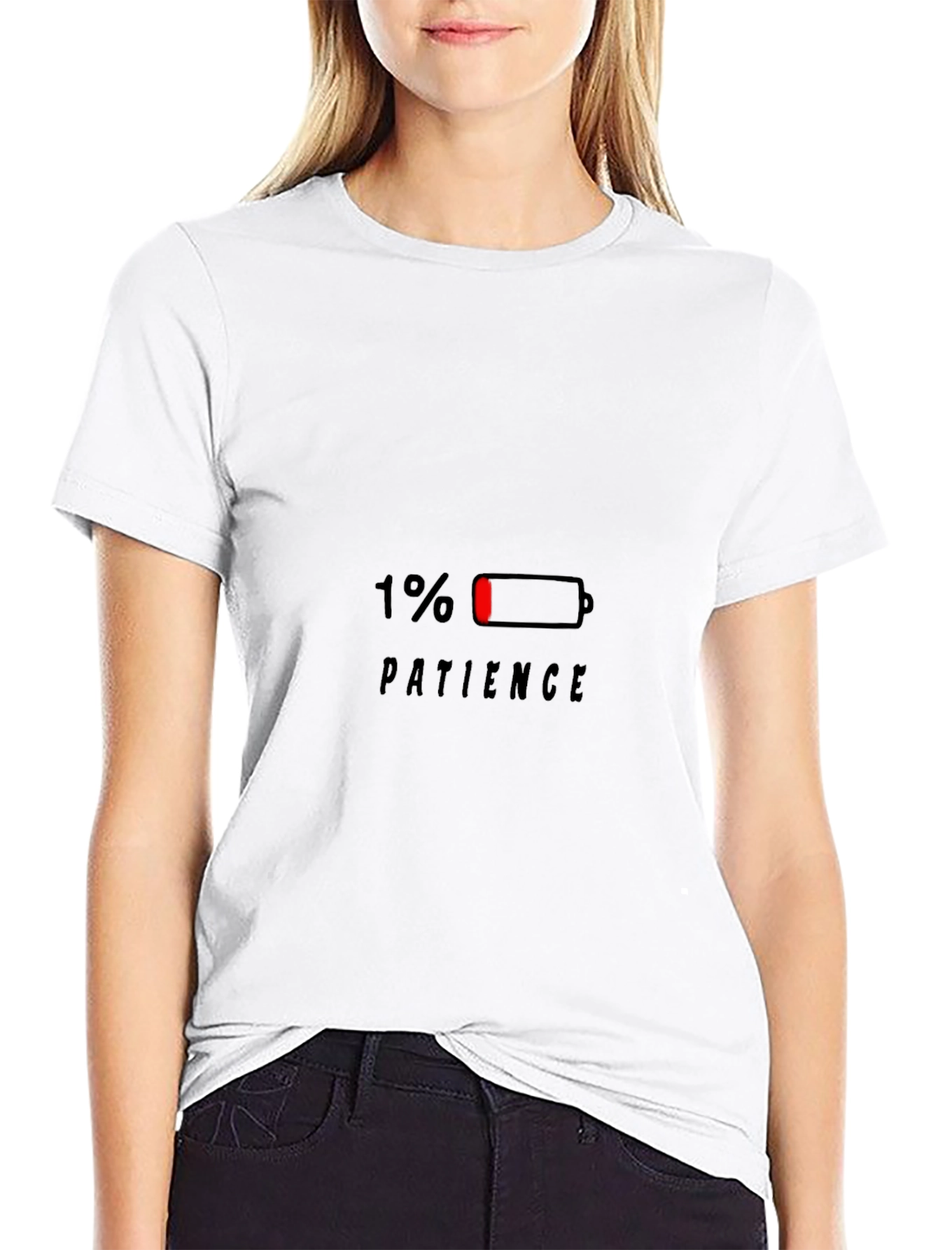 1% Patience Funny Graphic T-Shirt
