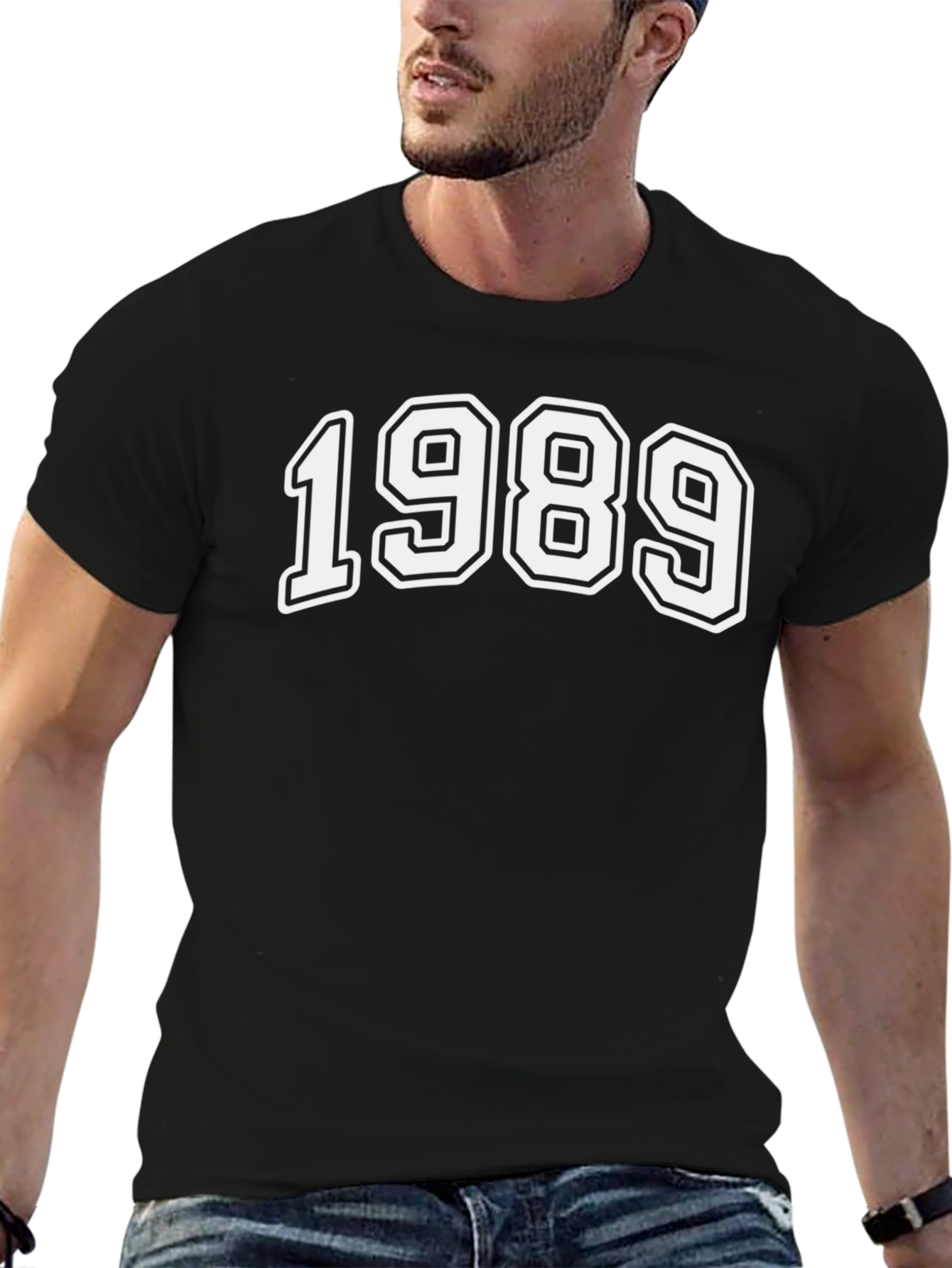 1989 Graphic Tee - Retro Style Black T-Shirt