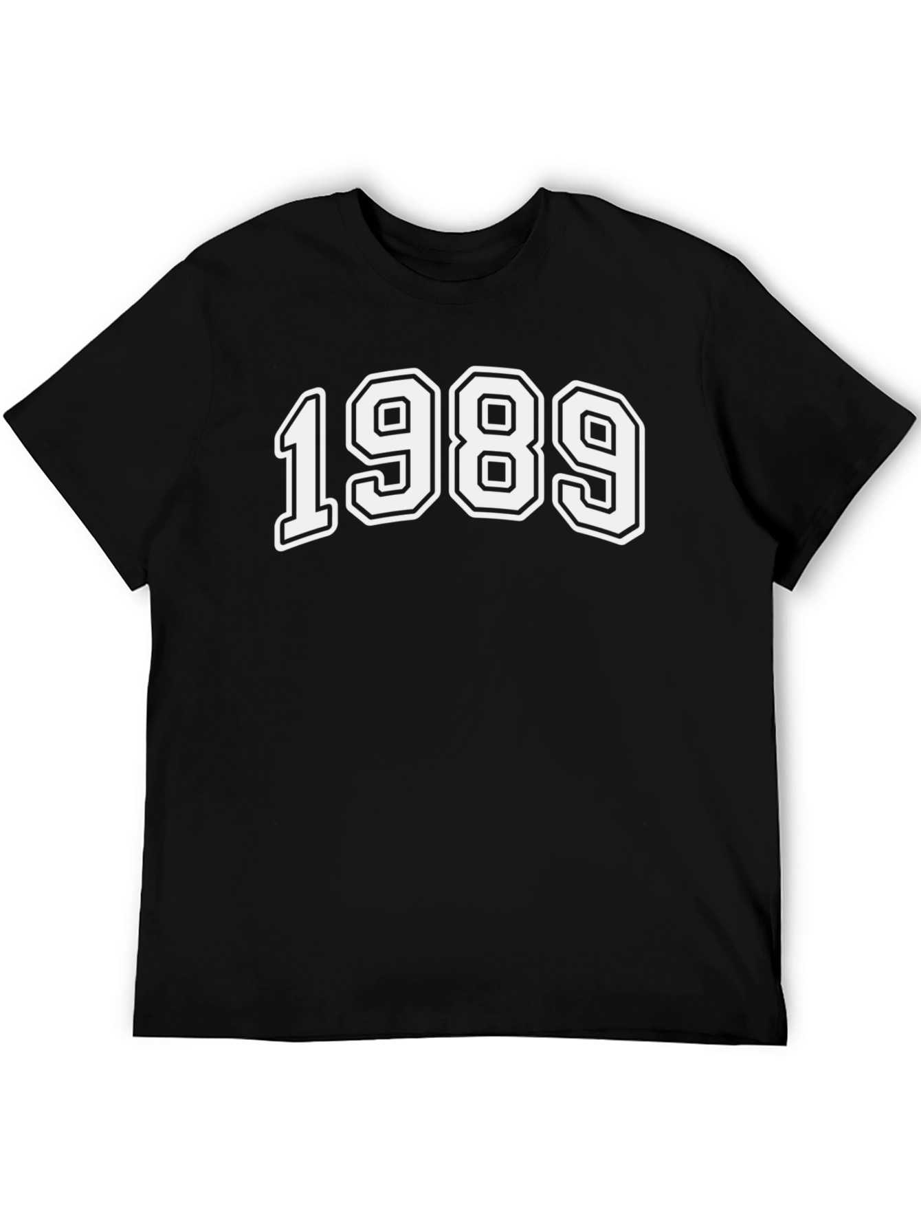 1989 Graphic Tee - Retro Style Black T-Shirt