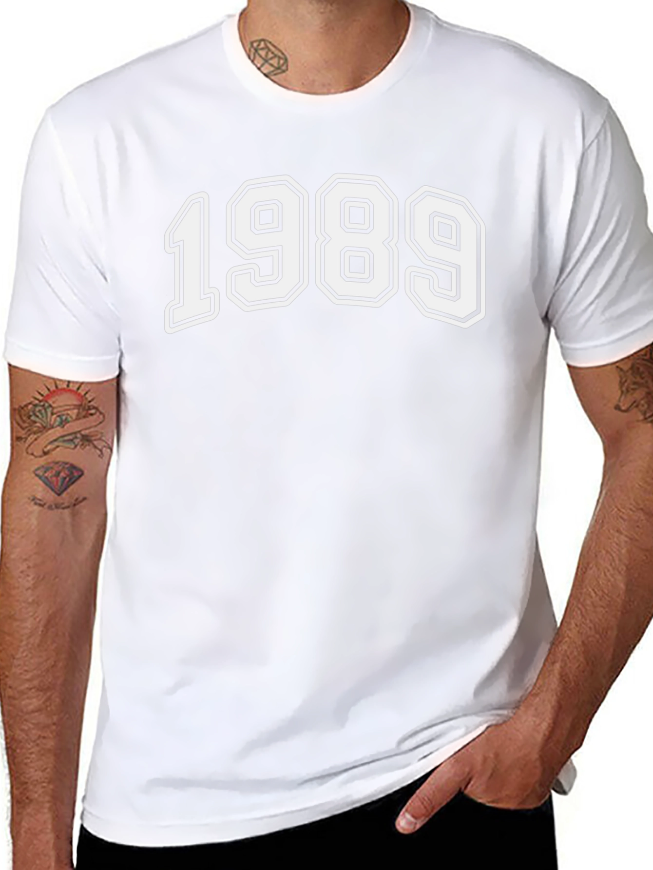 1989 Graphic Tee - Retro Style Black T-Shirt