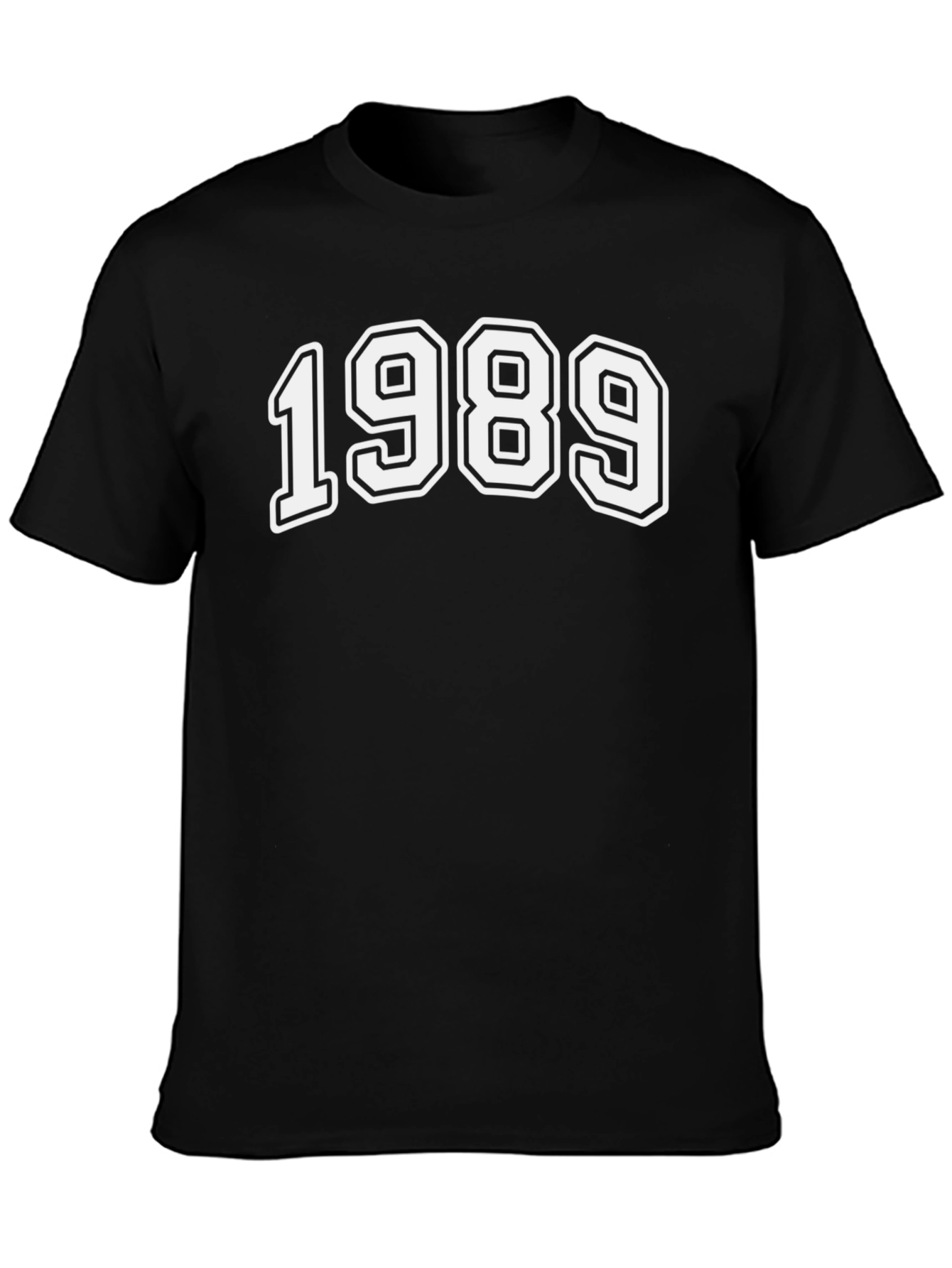 1989 Graphic Tee - Retro Style Black T-Shirt