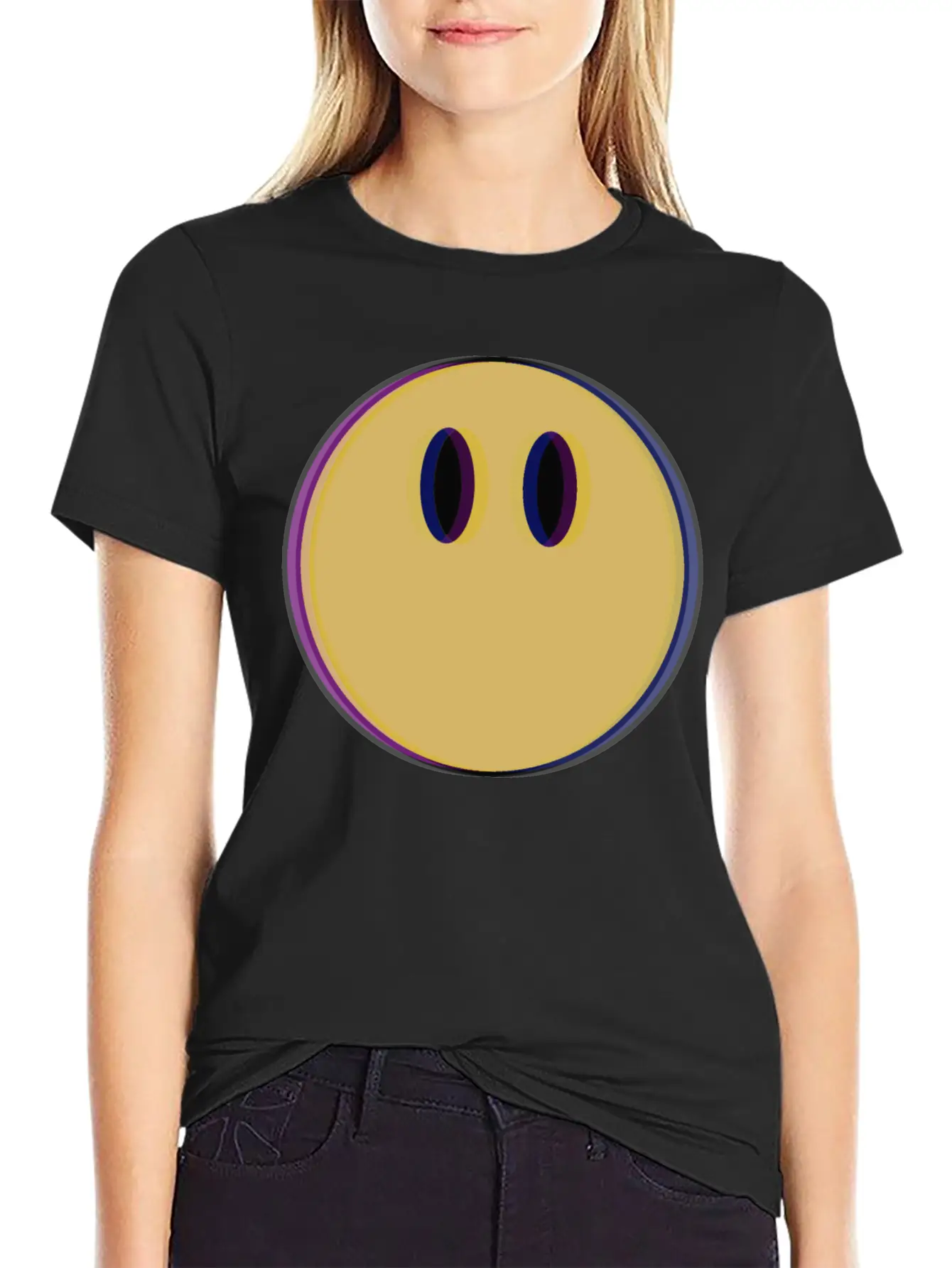 3D Smile Essential Cotton Tee For Daily Outfits – Unisex Style