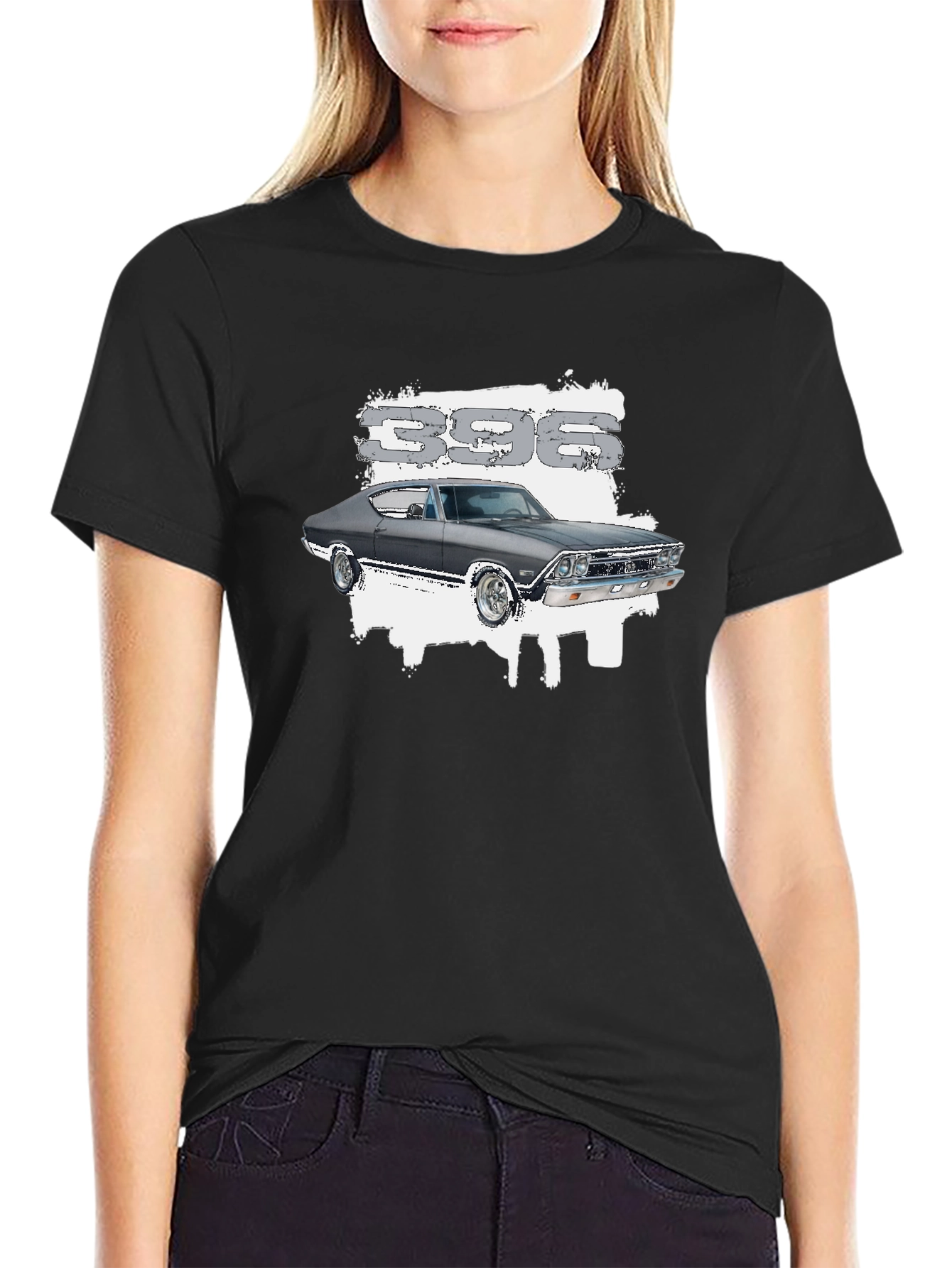 396 Muscle Car Graphic Tee - Black