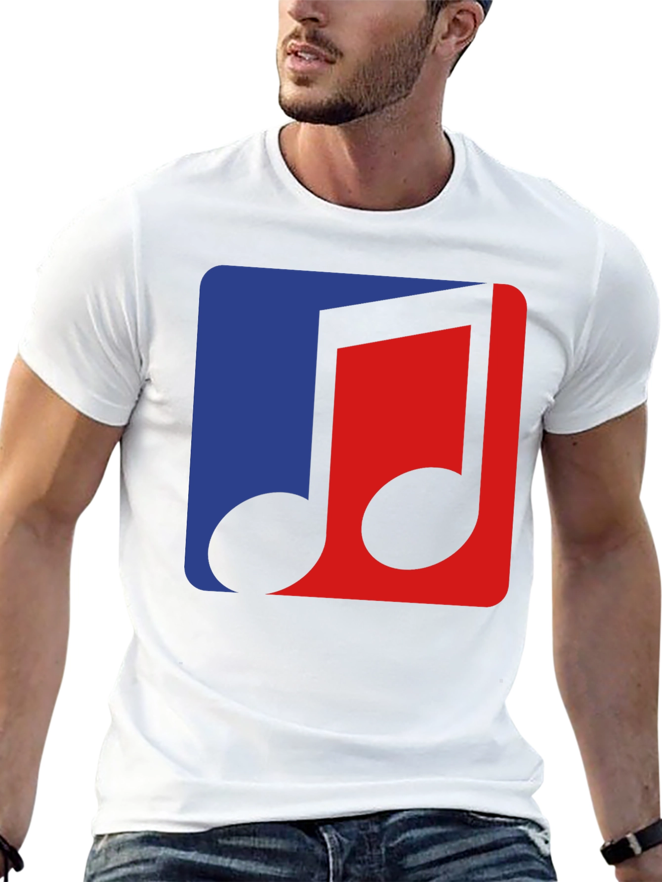 Music Note Graphic Tee - Stylish Cotton T-Shirt
