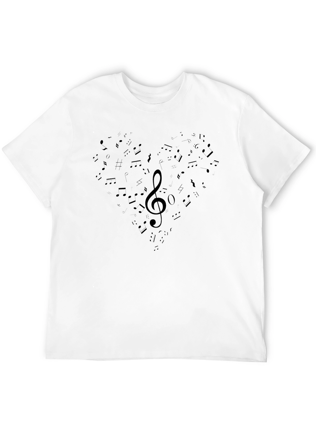 Music Heart T-Shirt - Black