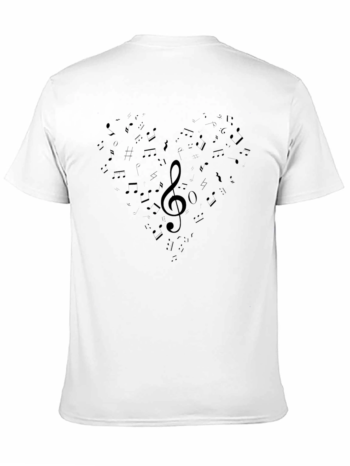 Music Heart T-Shirt - Black
