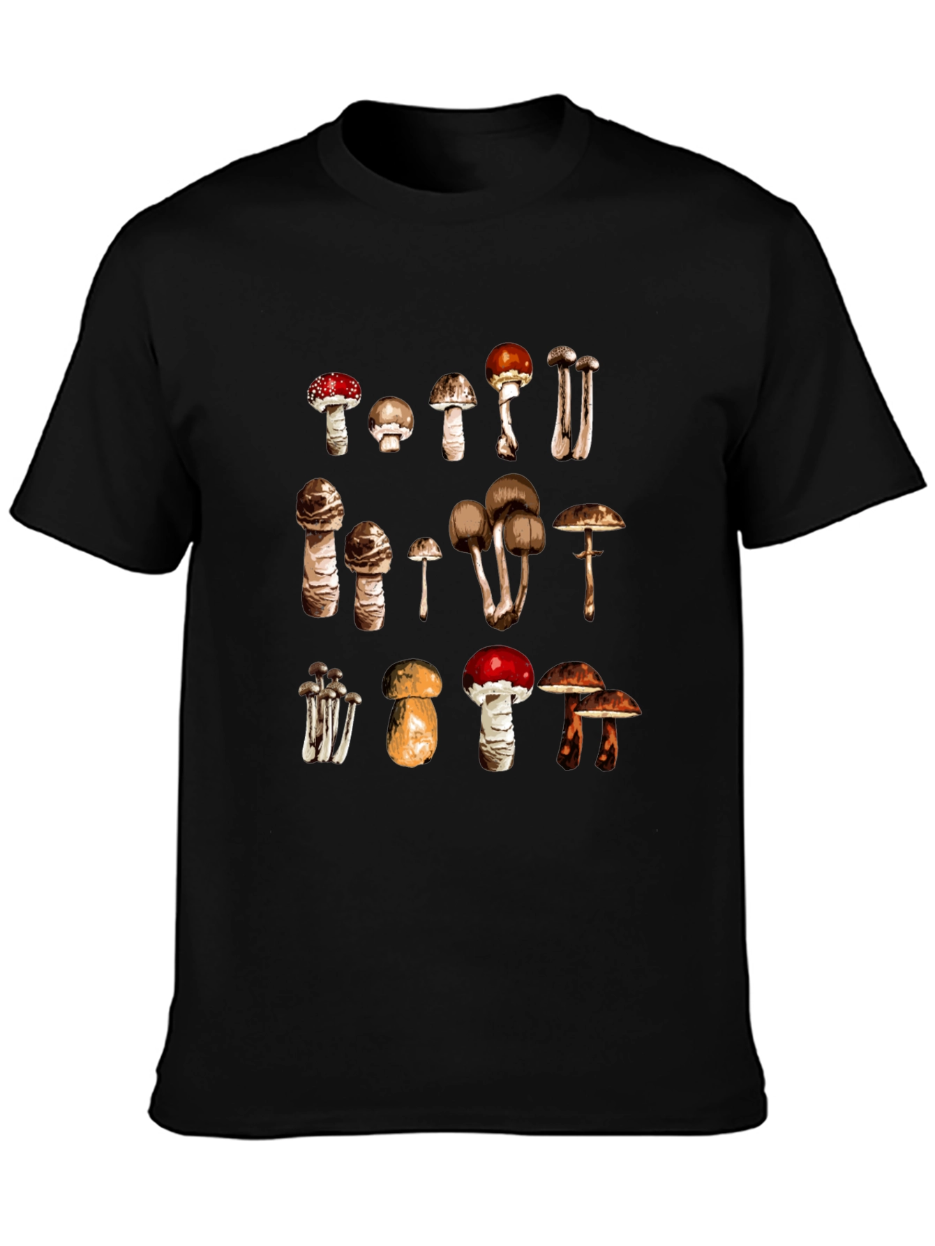 Mushroom Variety Graphic Tee