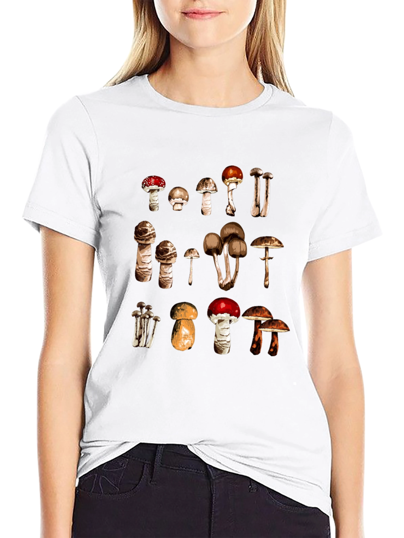 Mushroom Variety Graphic Tee