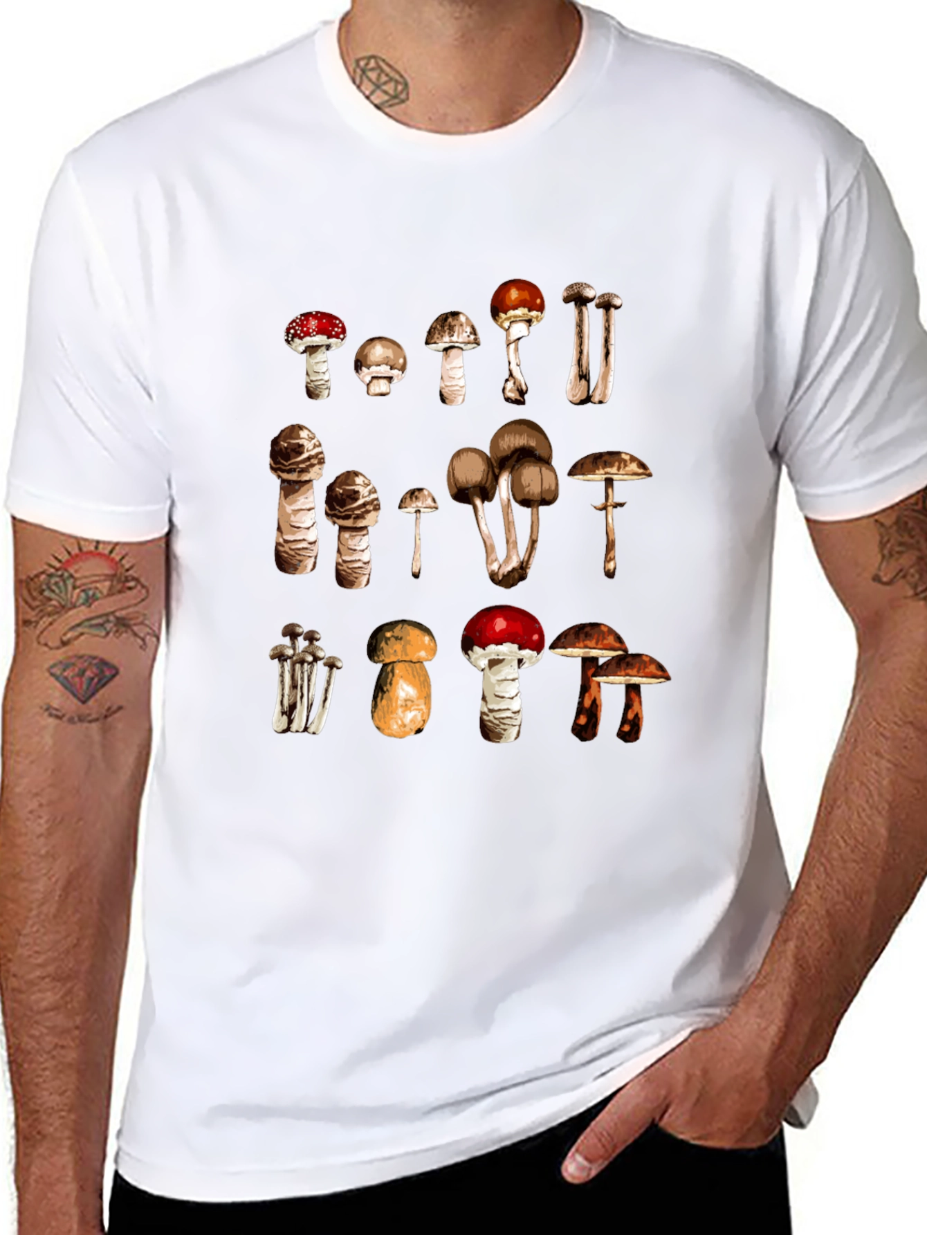 Mushroom Variety Graphic Tee