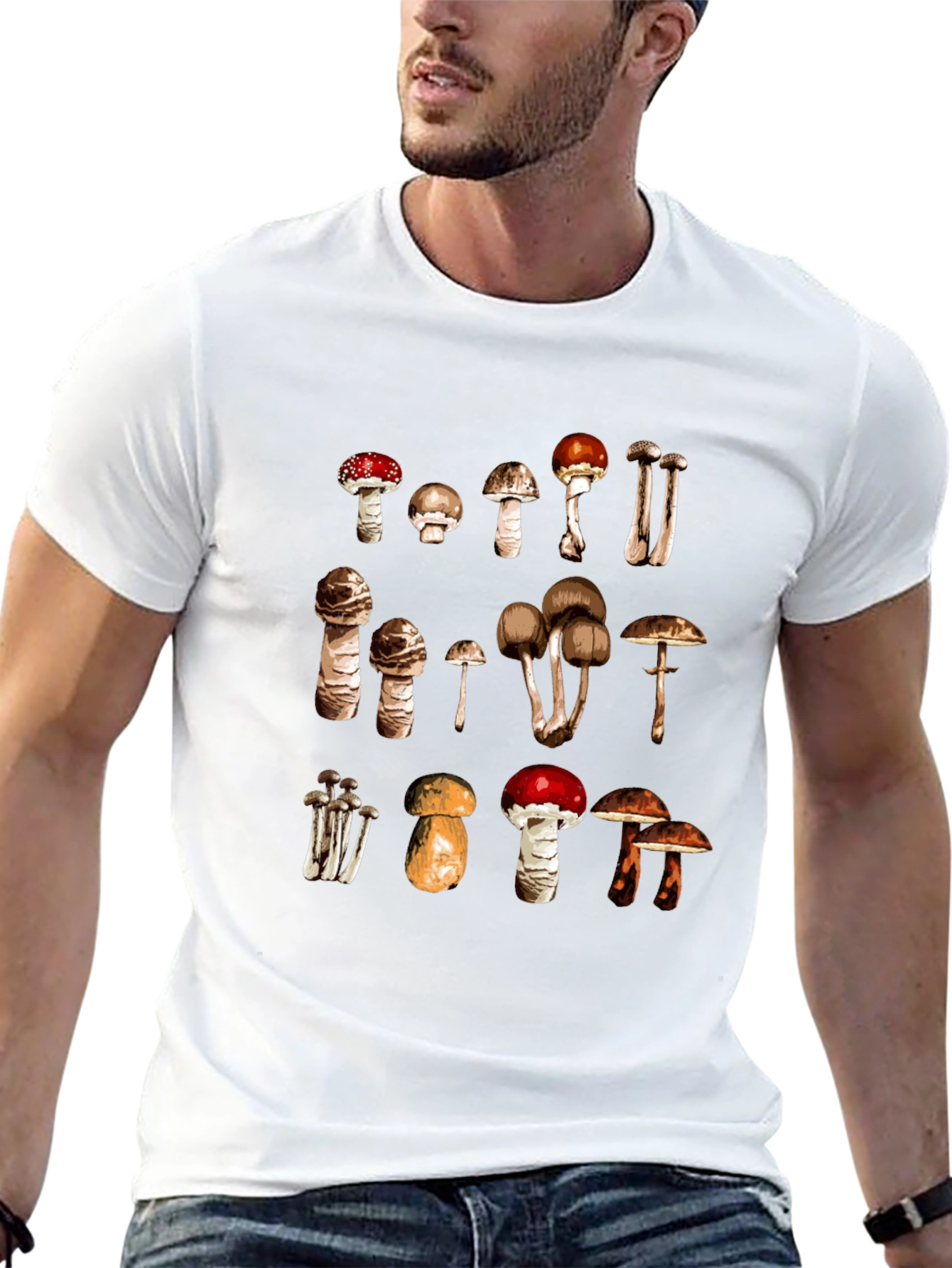 Mushroom Variety Graphic Tee