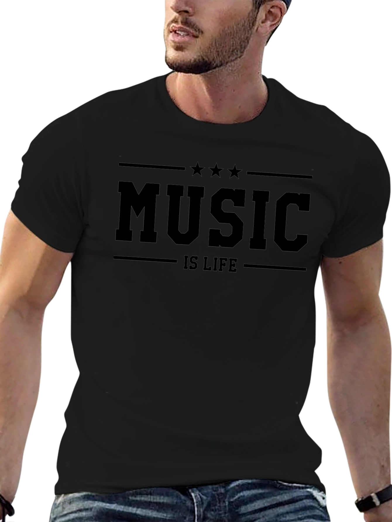 Music is Life Graphic T-Shirt