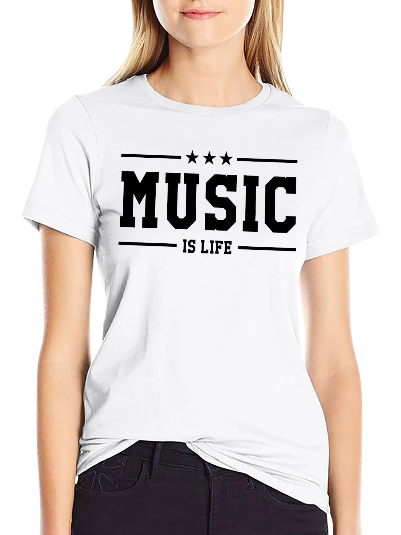 Music is Life Graphic T-Shirt