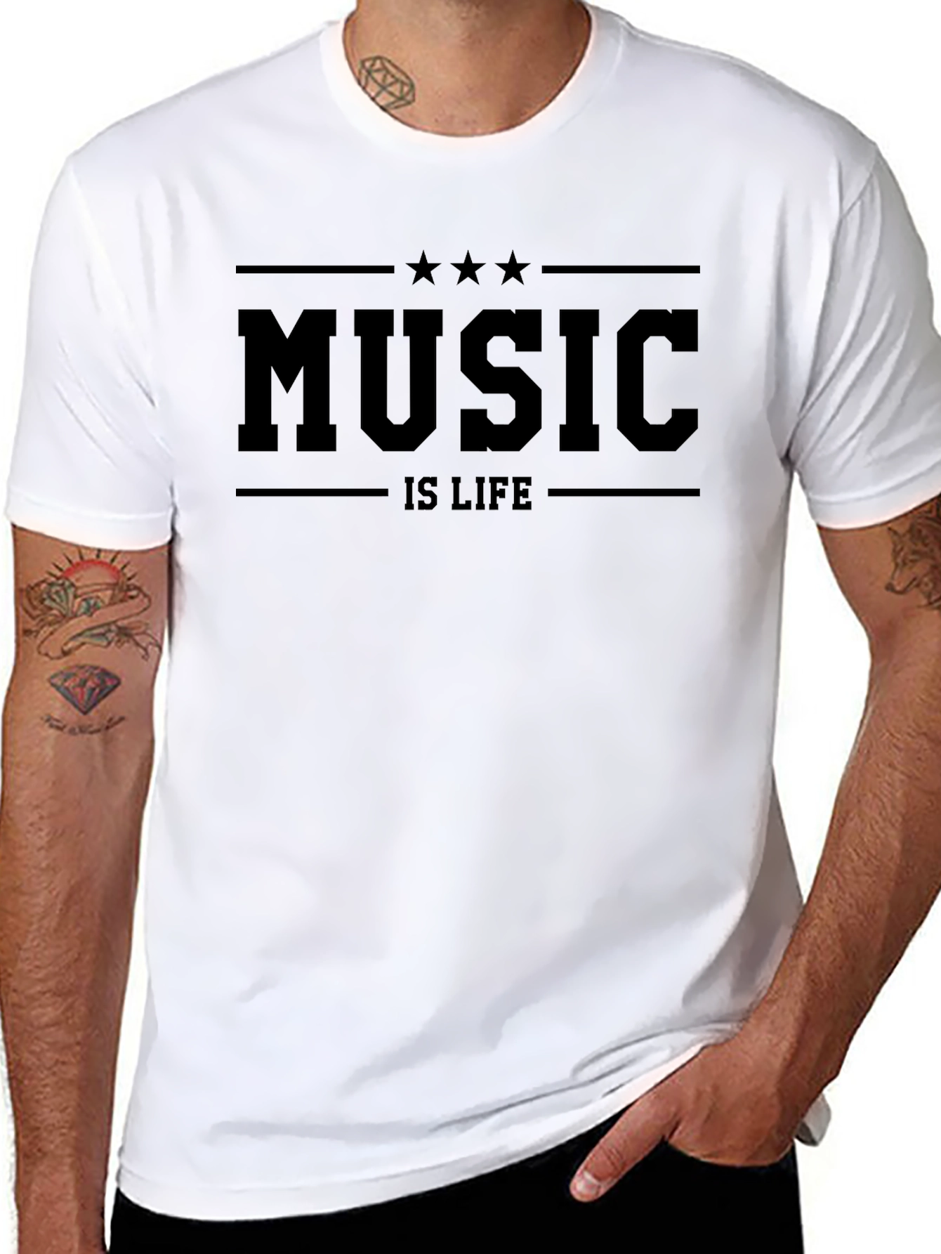 Music is Life Graphic T-Shirt