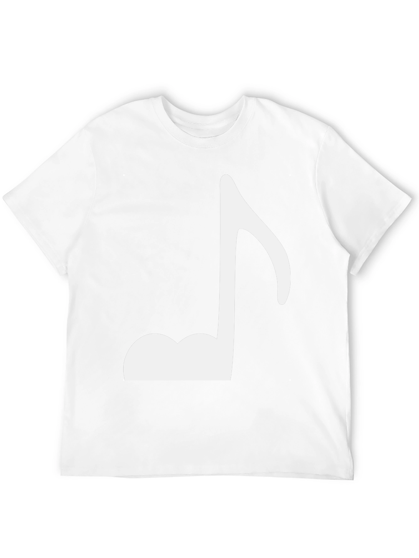Music Note Graphic Black T-Shirt