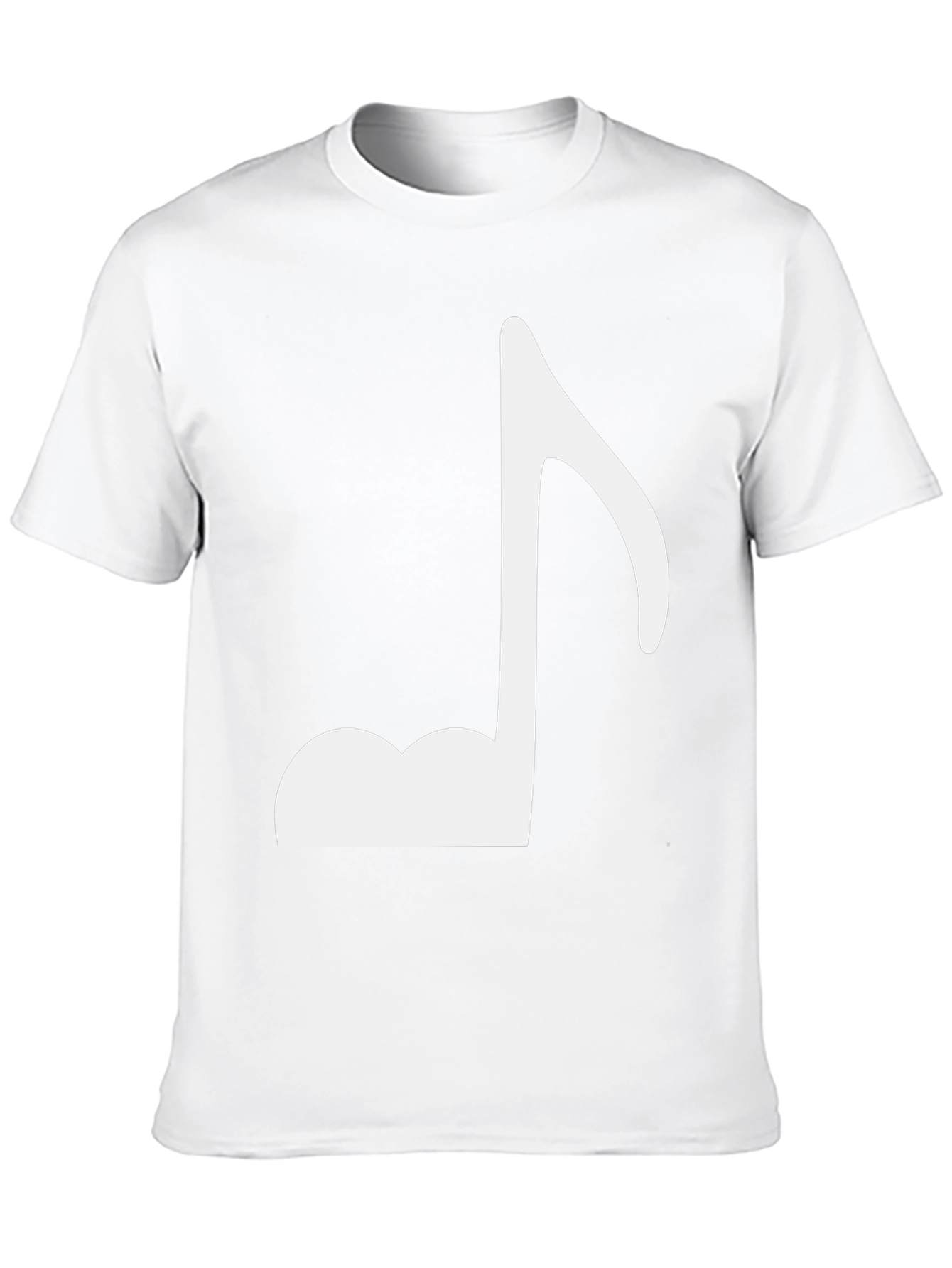 Music Note Graphic Black T-Shirt