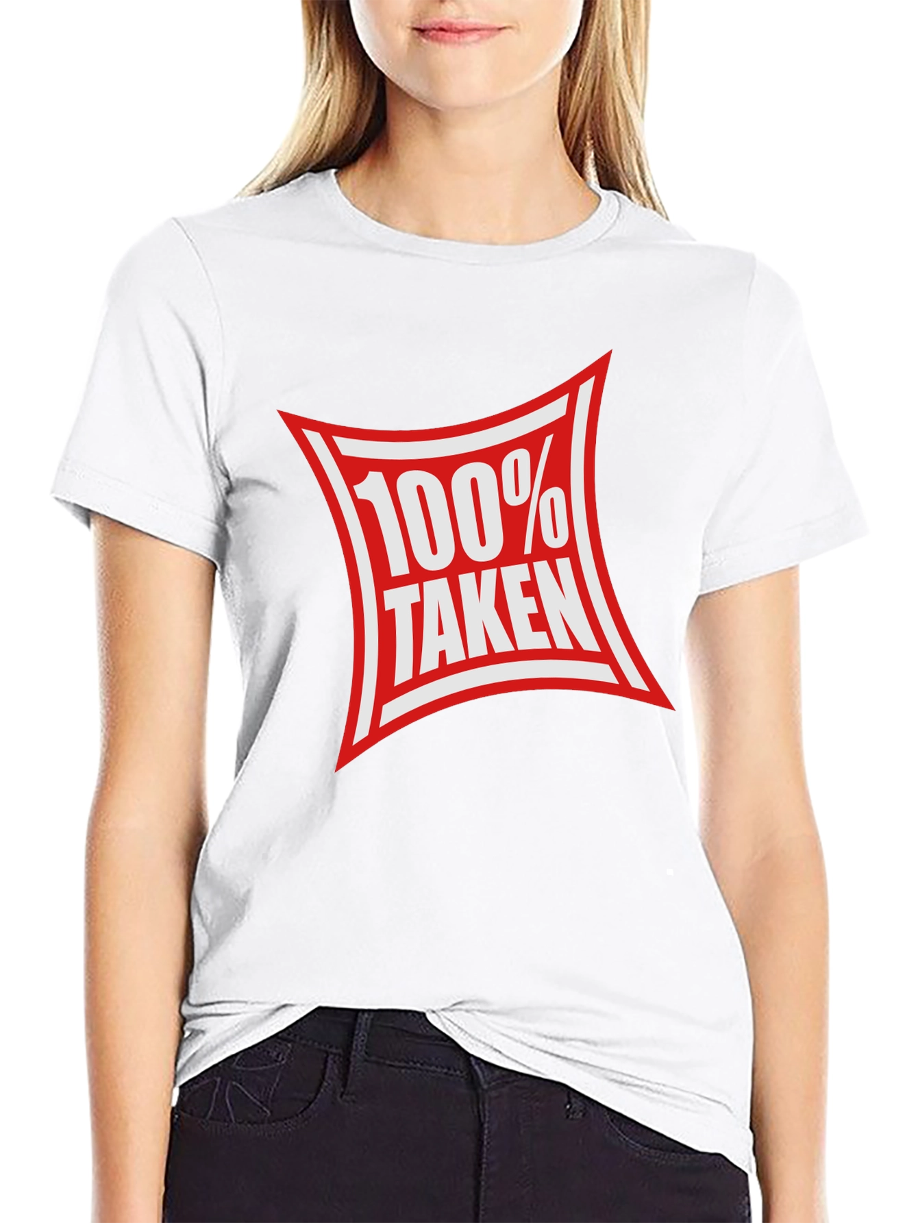 100% Taken Graphic Tee - Black Crew Neck