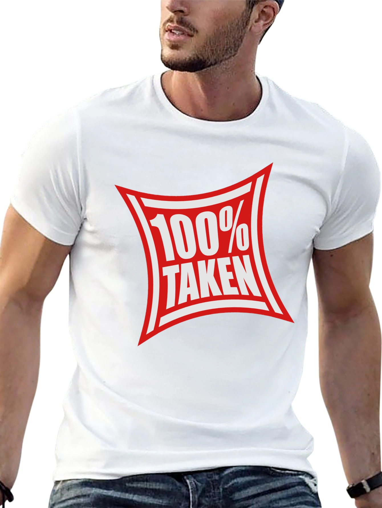 100% Taken Graphic Tee - Black Crew Neck