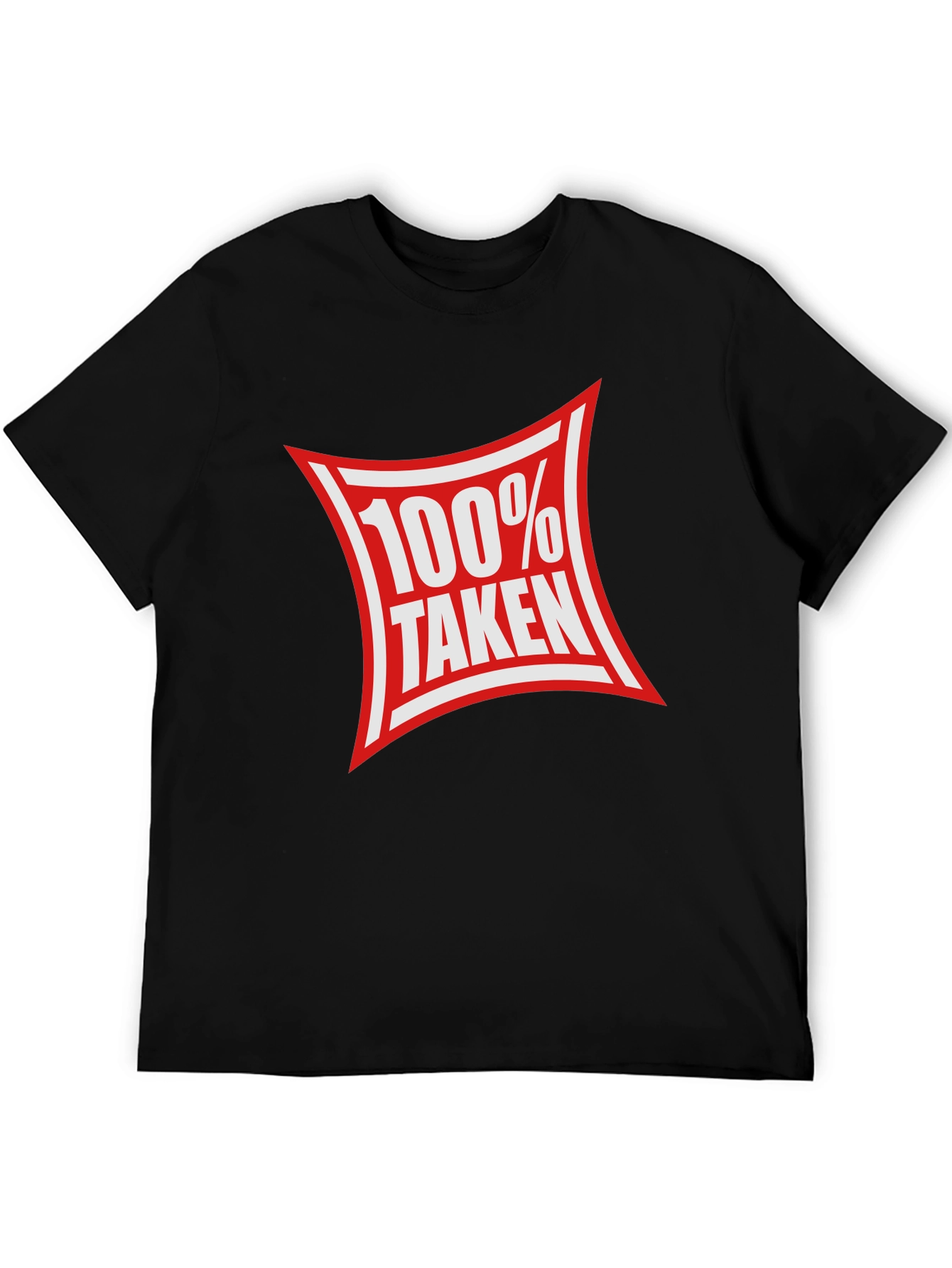 100% Taken Graphic Tee - Black Crew Neck