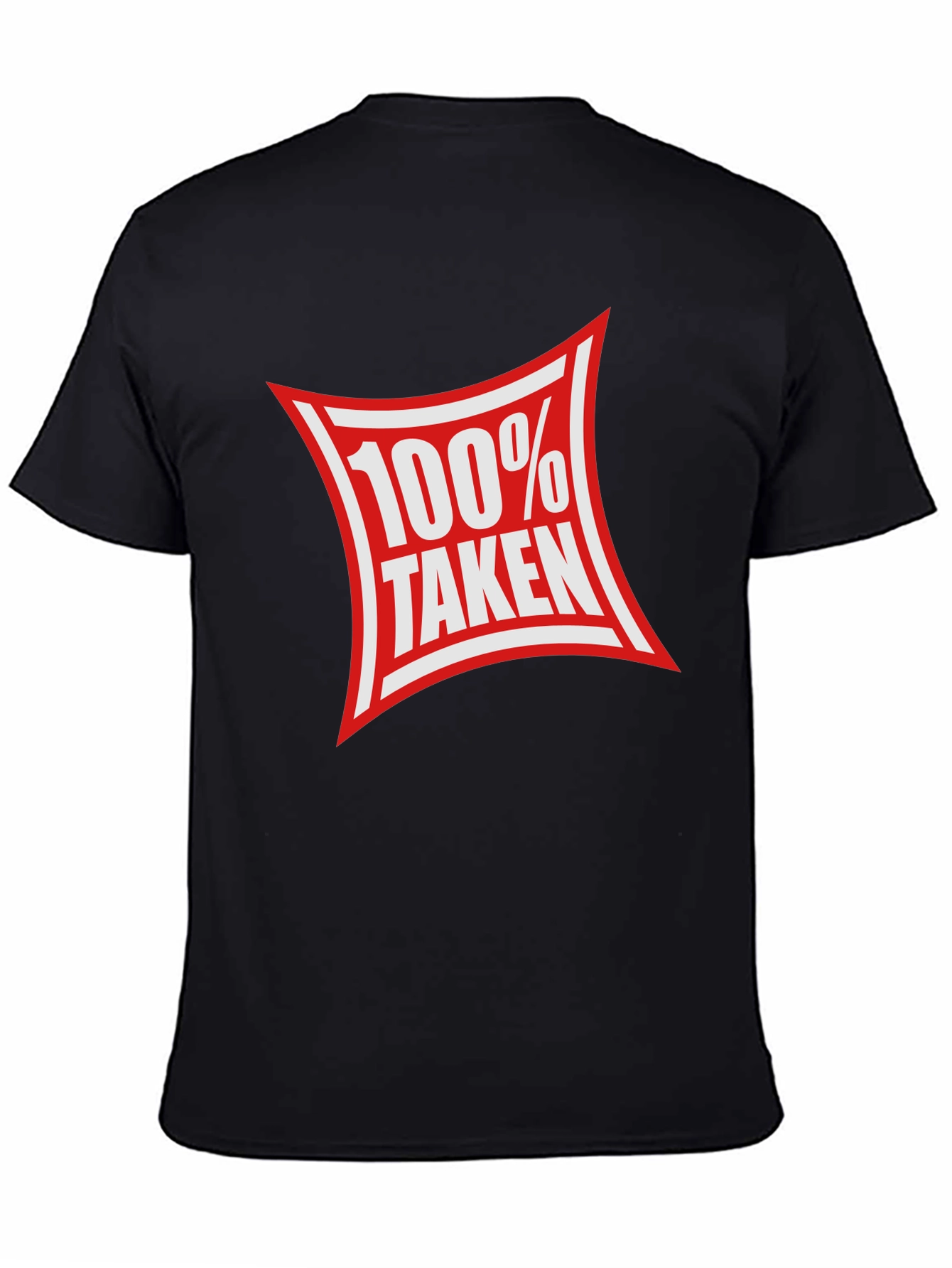 100% Taken Graphic Tee - Black Crew Neck